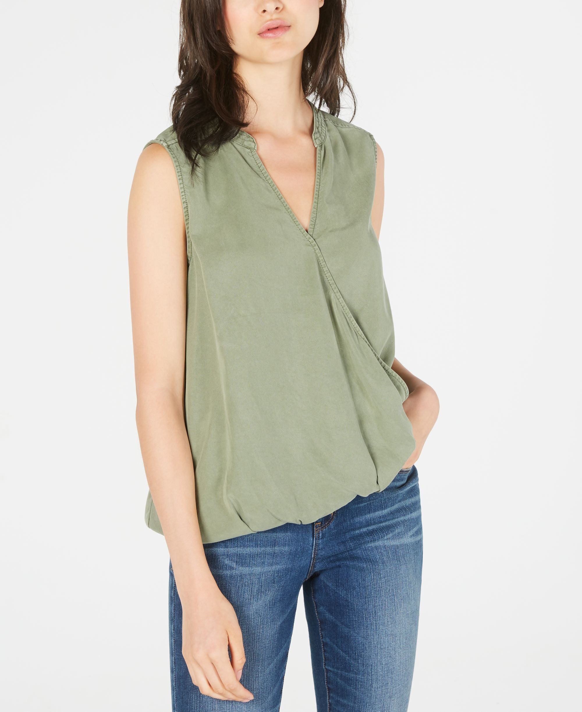Vince Camuto Faux Wrap Top