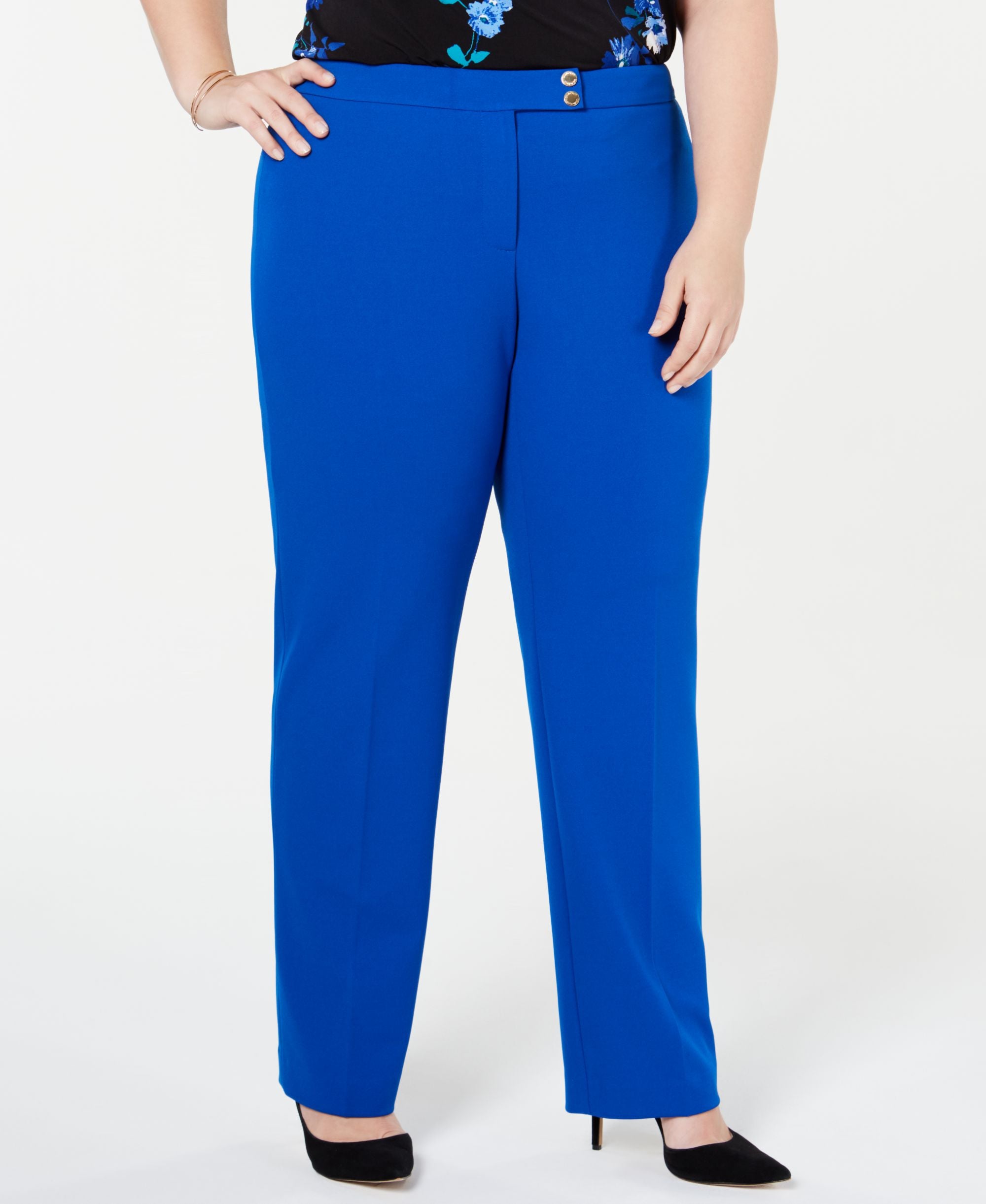 Calvin Klein Plus Size Straight Leg Pants