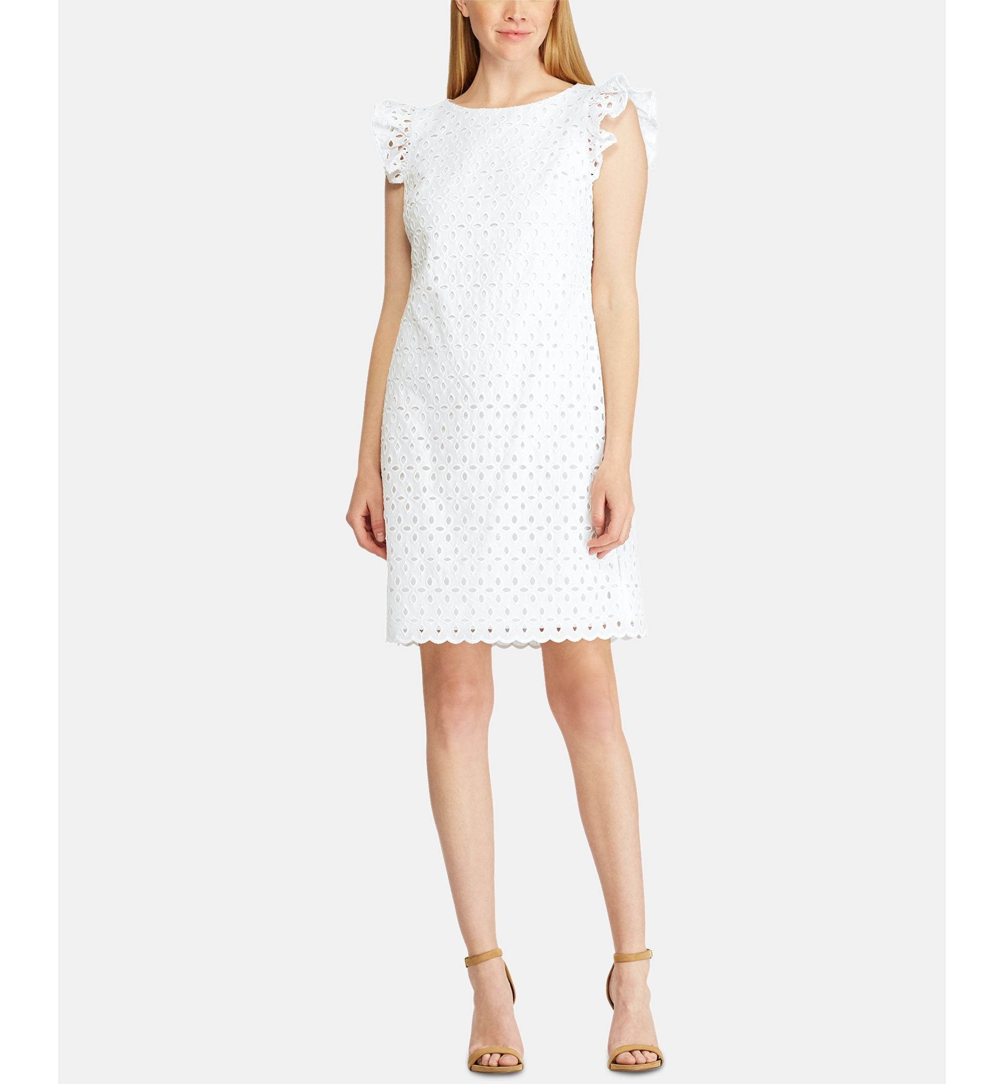 American Living Scalloped Eyelet Embroidery Dress