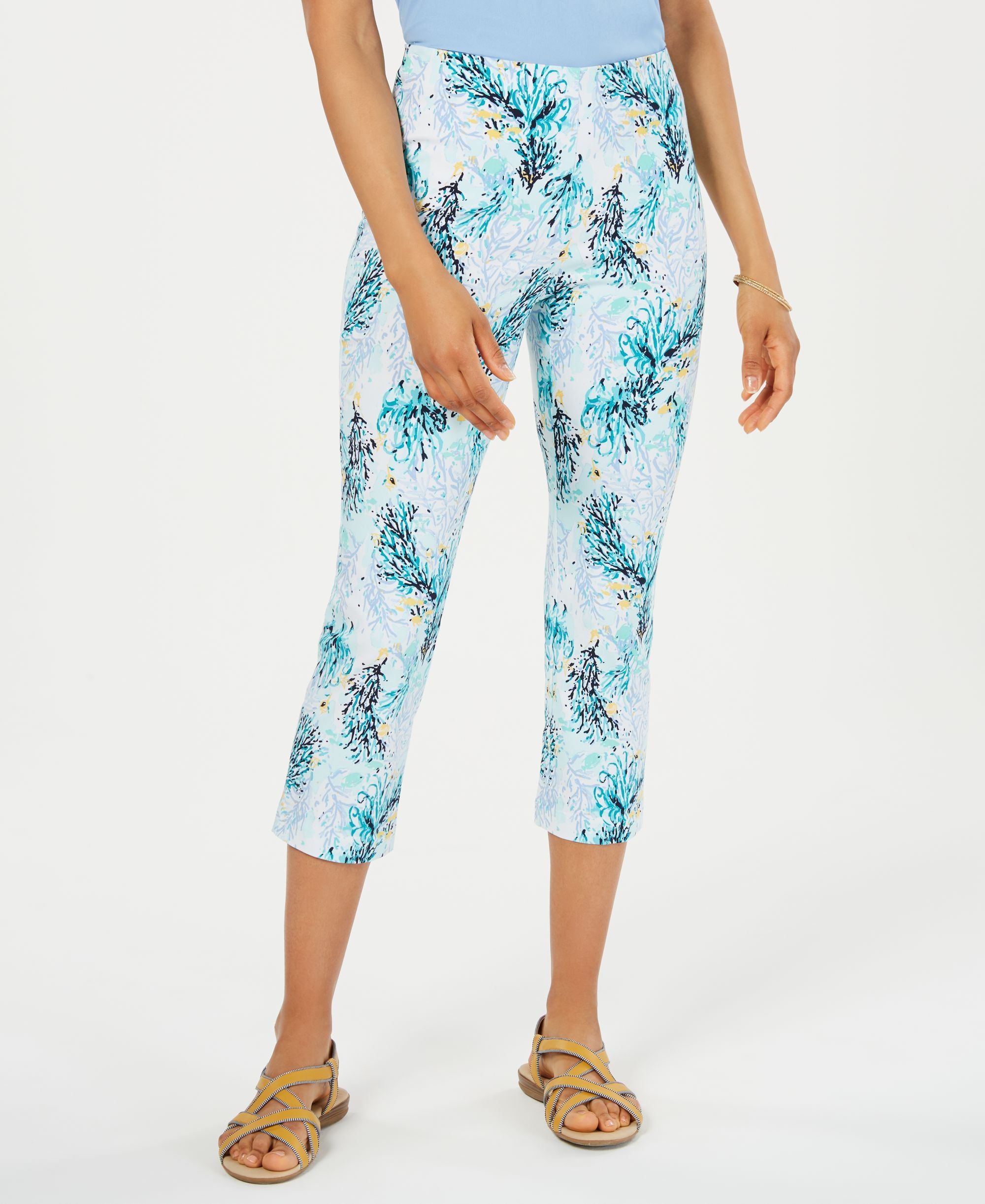 Charter Club Petite Printed Capri Pants
