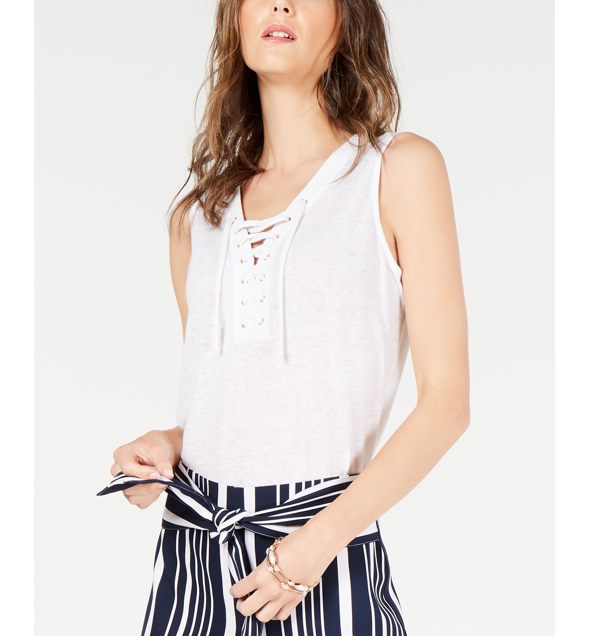 INC Lace-Up Top