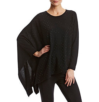 Anne Klein Studded Poncho Sweater