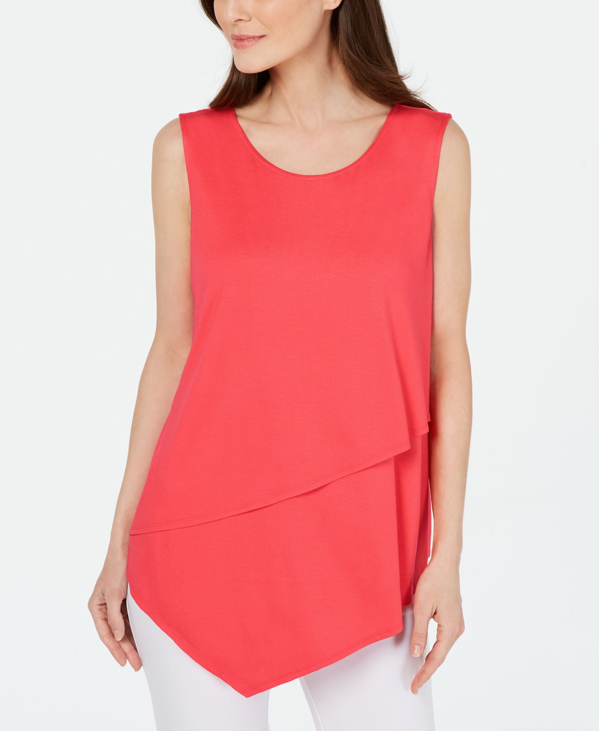 Alfani Tiered Asymmetrical Top