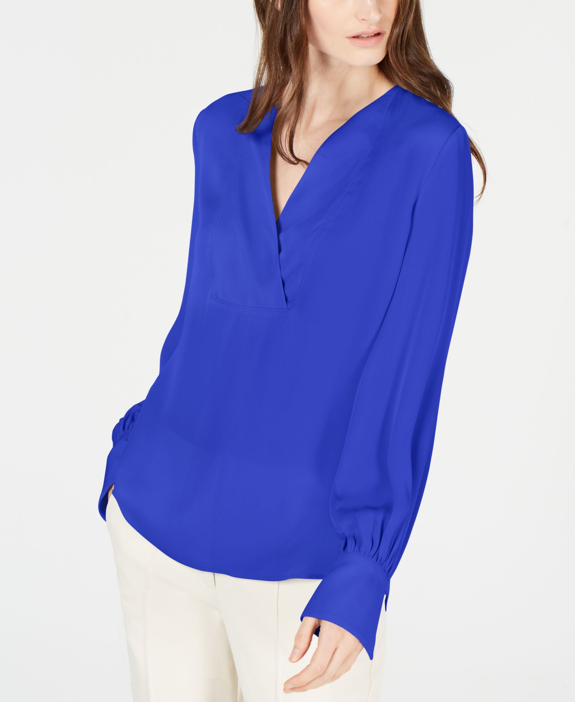 Elie Tahari Reva Silk Georgette Blouse