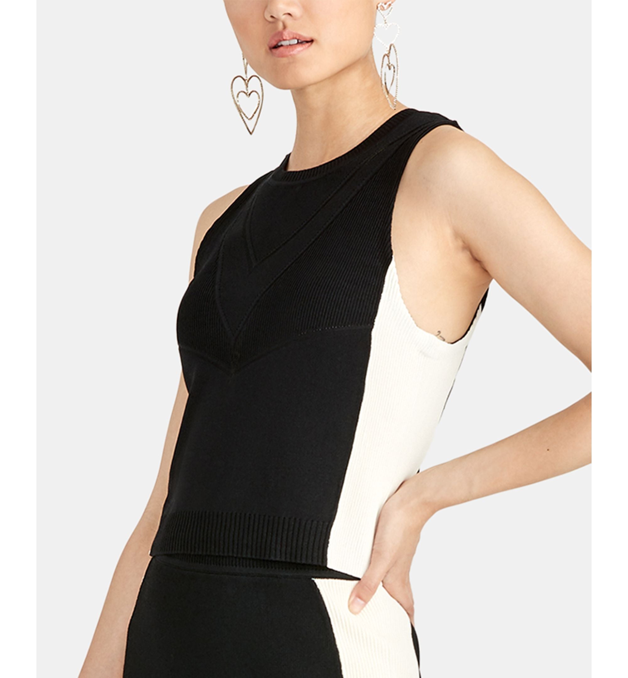 Rachel Rachel Roy Odette Colorblocked Sleeveless Top