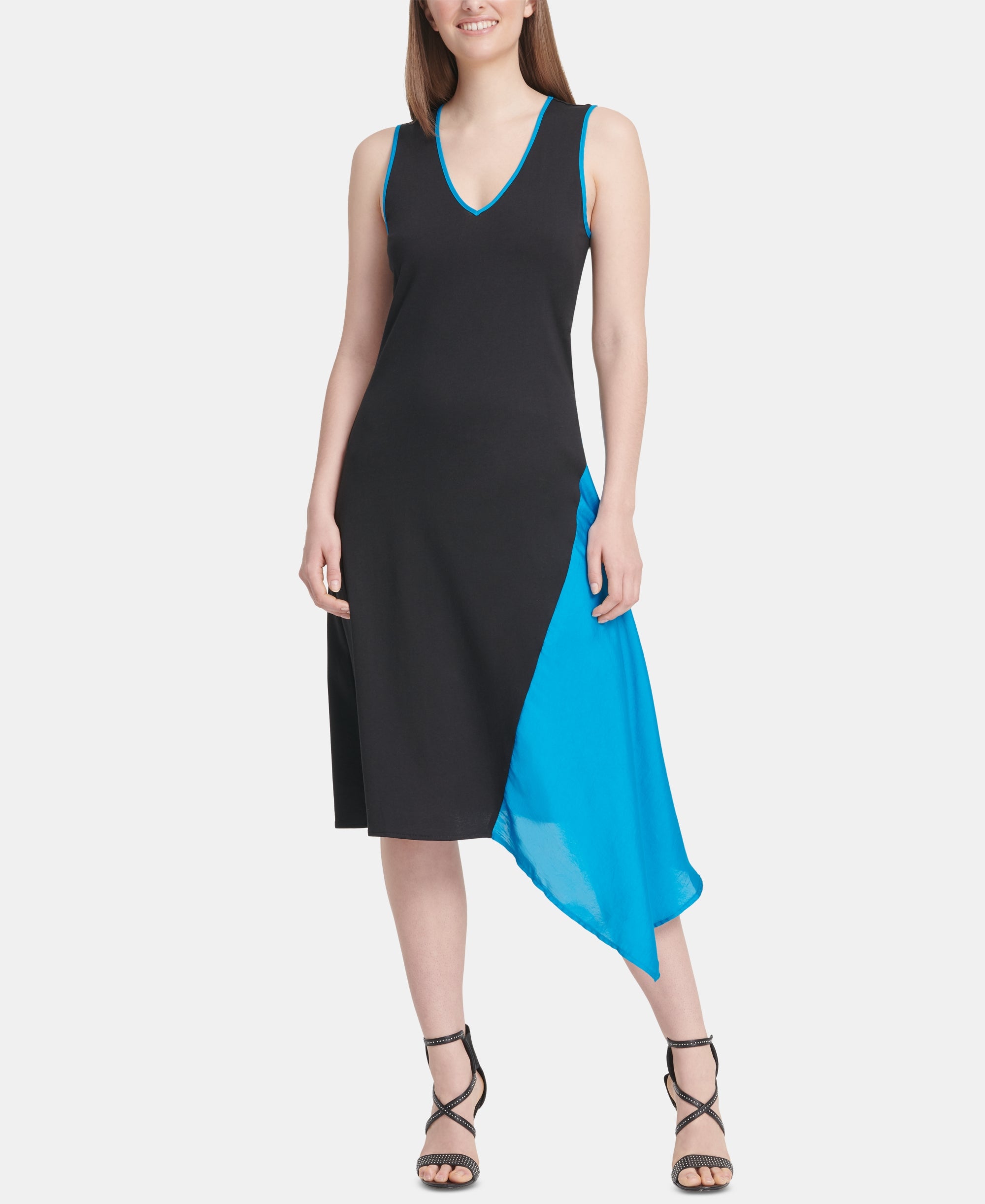 Sleeveless Asymmetric Dress