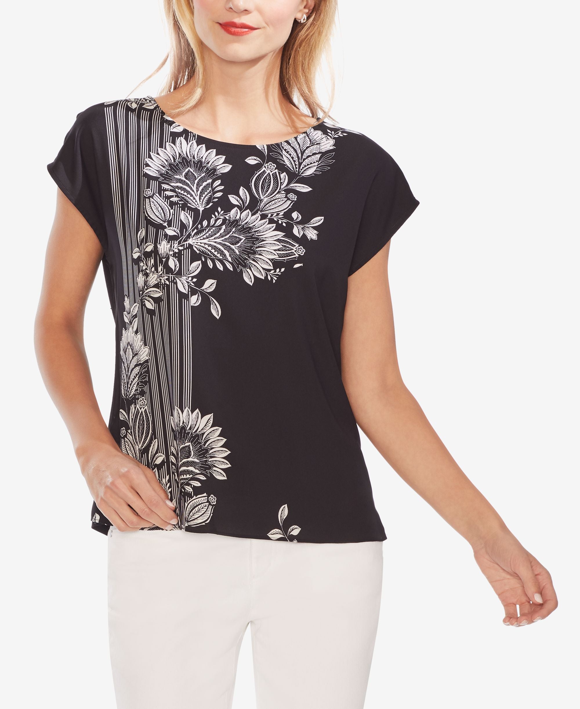 Vince Camuto Floral Print Top