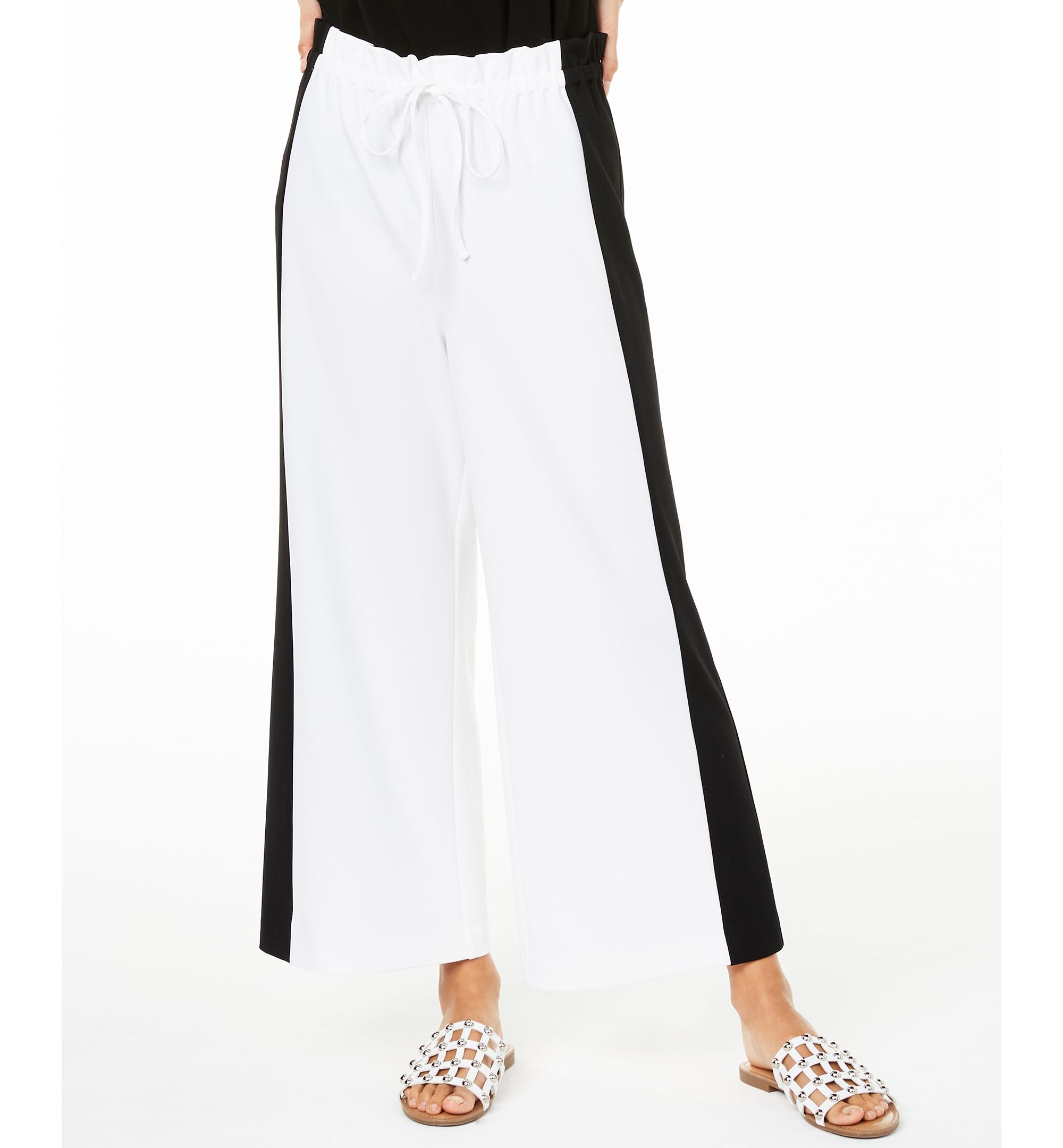 Bar III Colorblocked Wide Leg Pants
