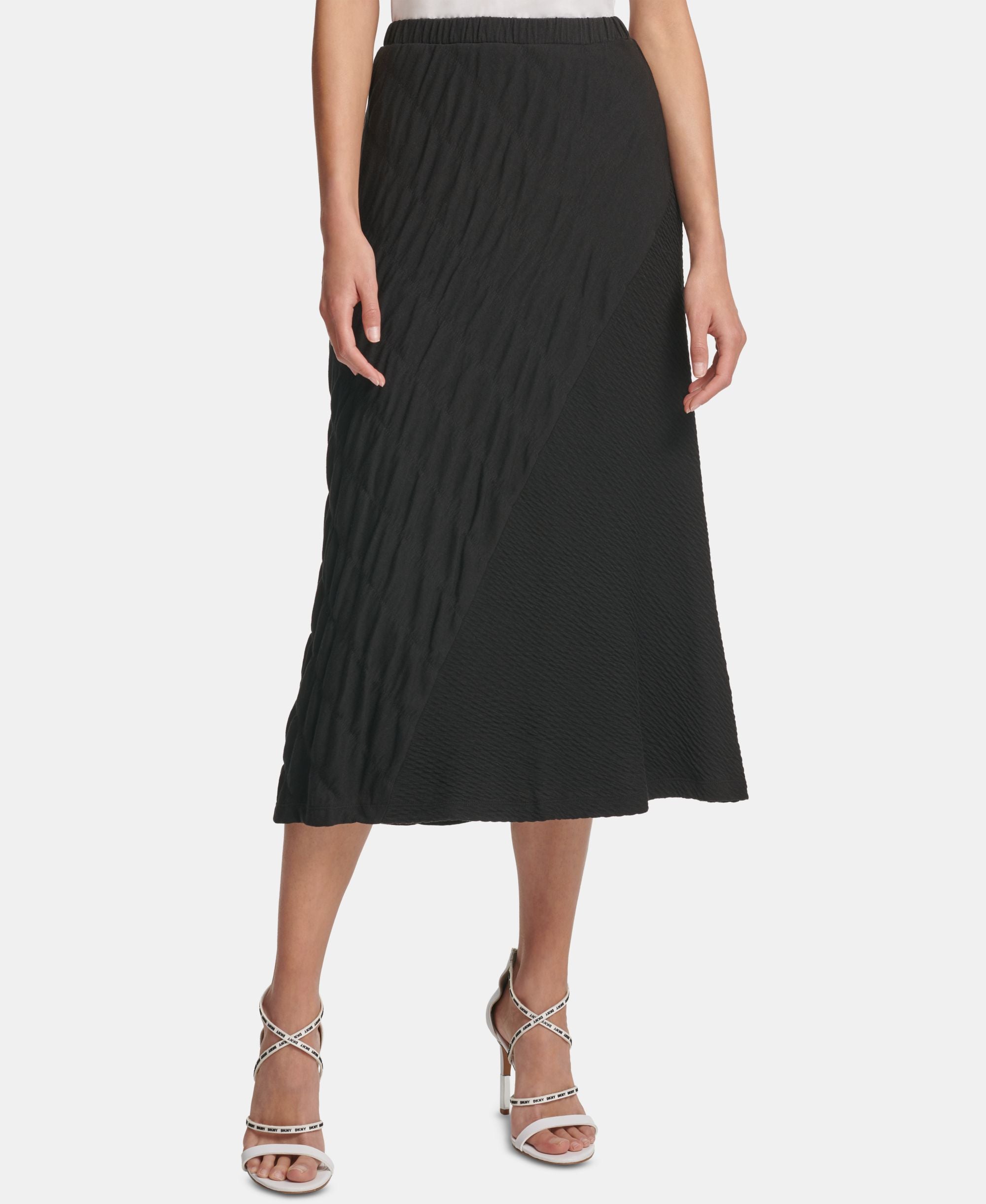 DKNY Textured Skirt