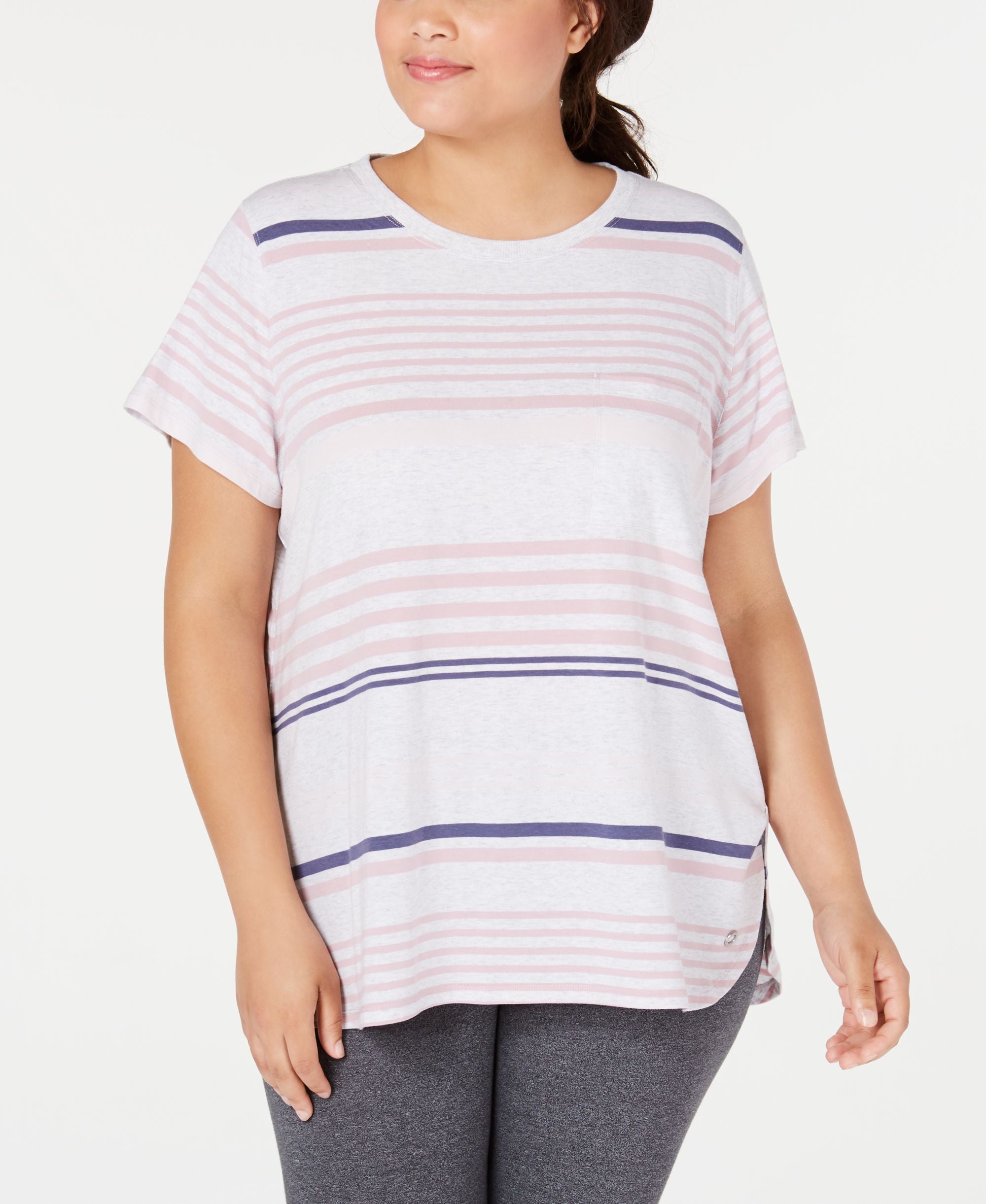Calvin Klein Performance Plus Size Vista Striped Top