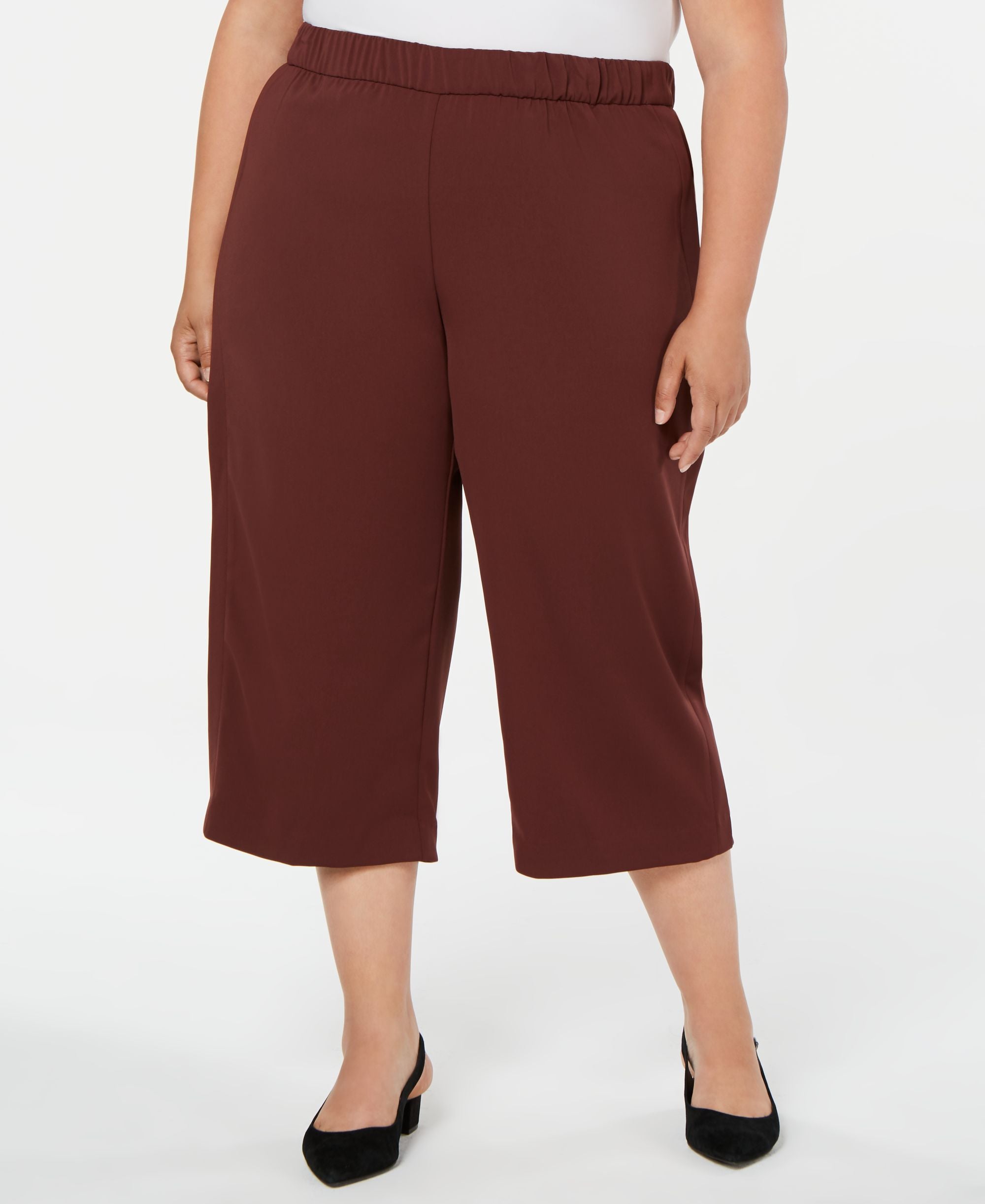 Alfani Plus Size Pull On Culottes