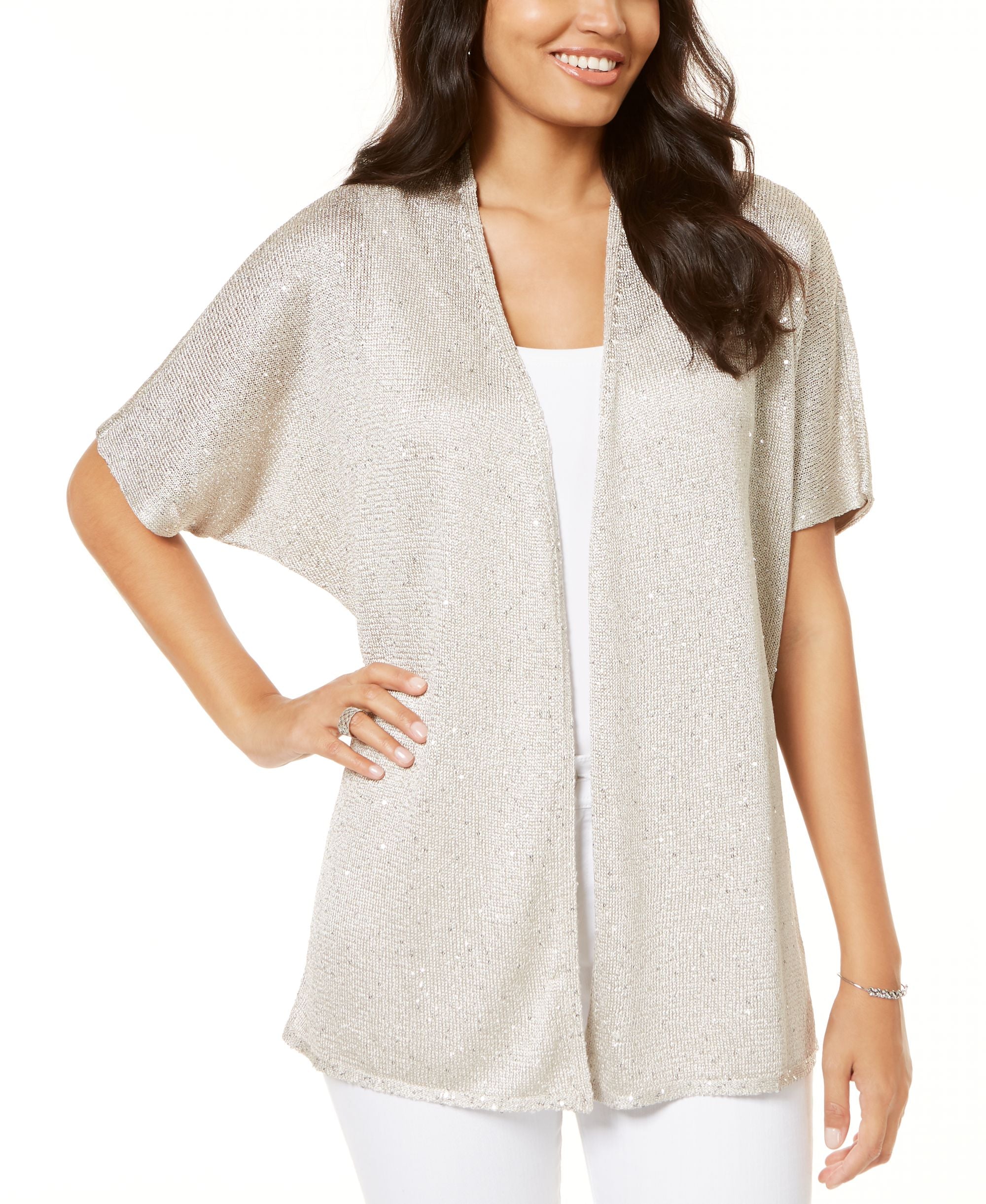 INC Sequin Cardigan