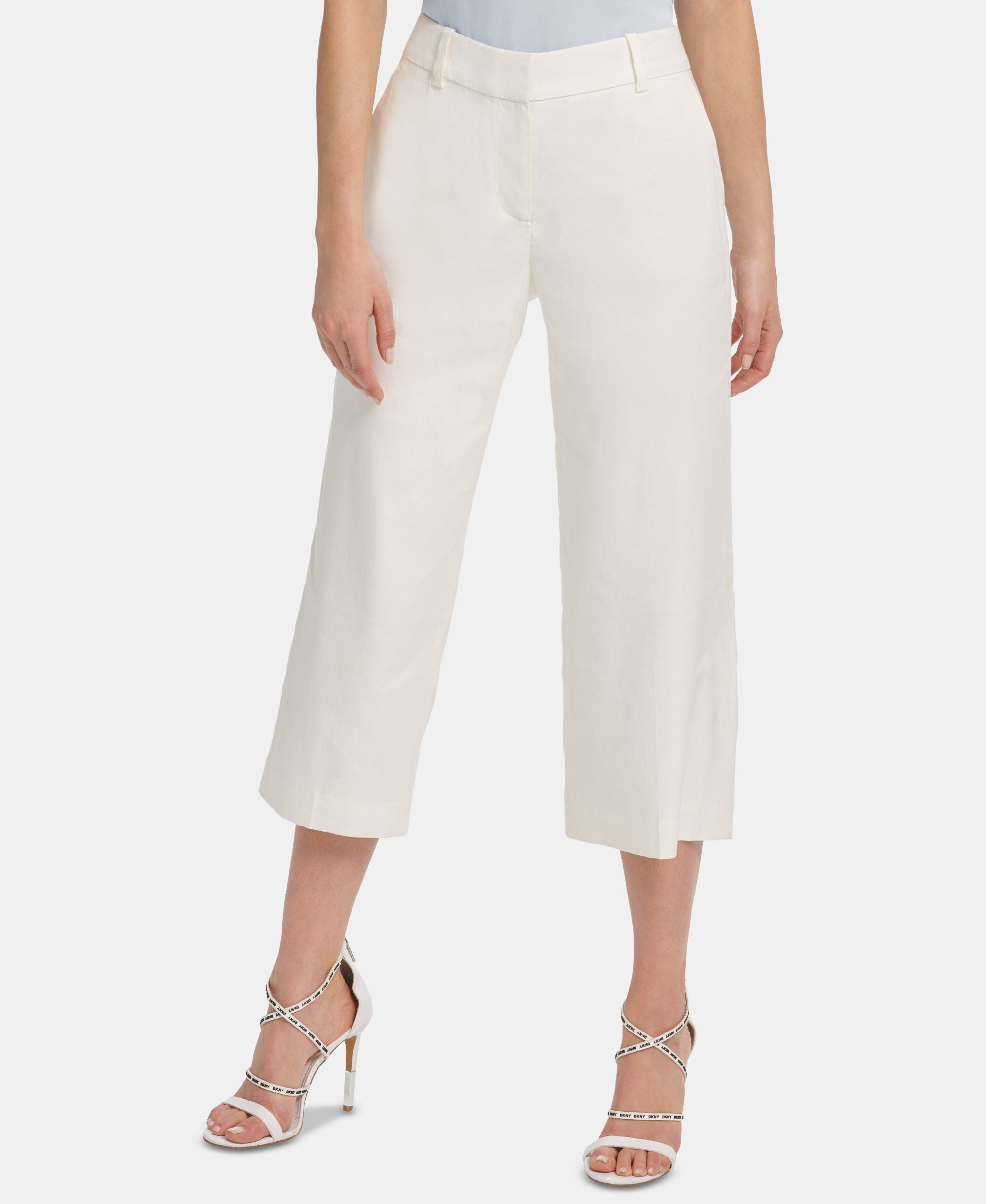 DKNY Cropped Wide Leg Pants