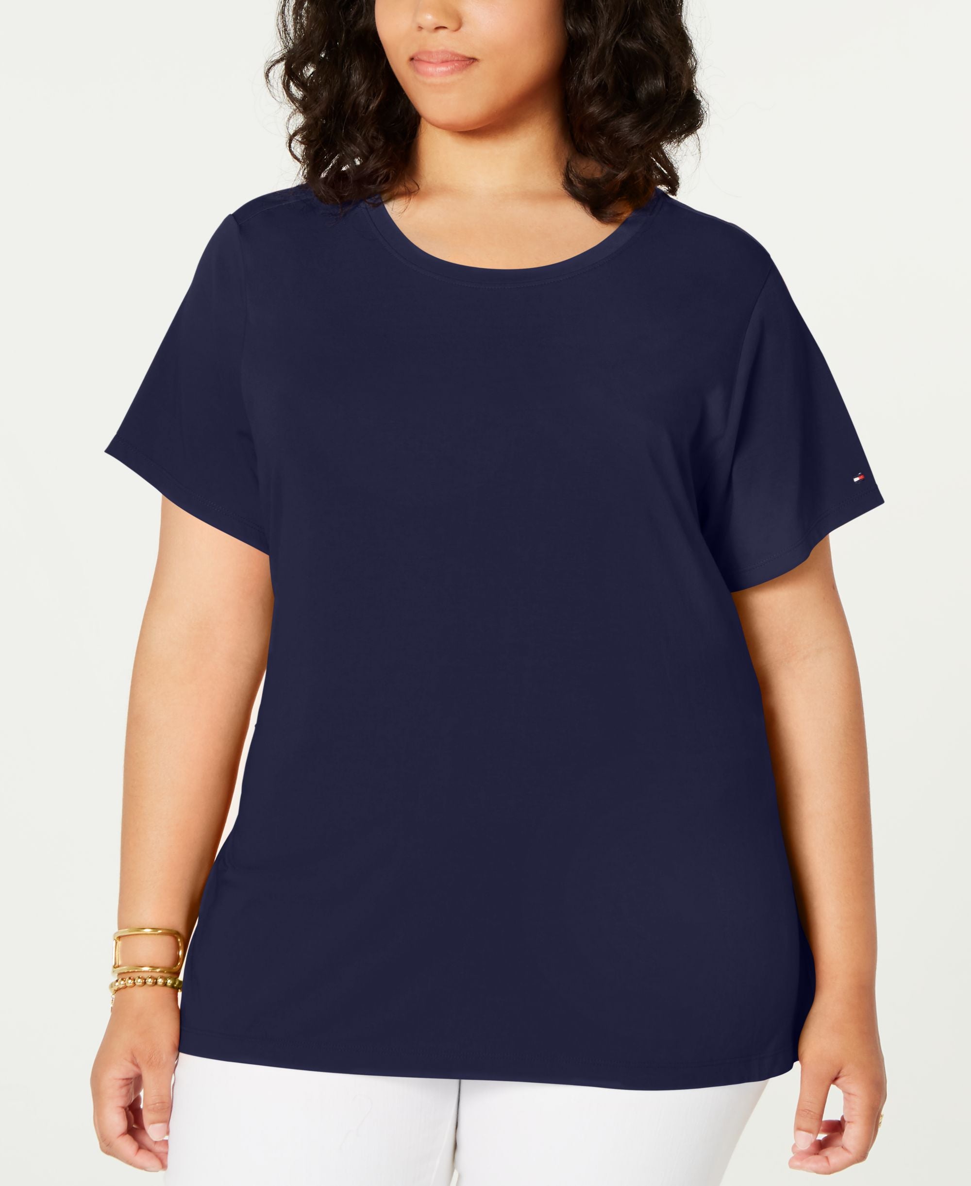 Tommy Hilfiger Plus Size Tie Waist Top