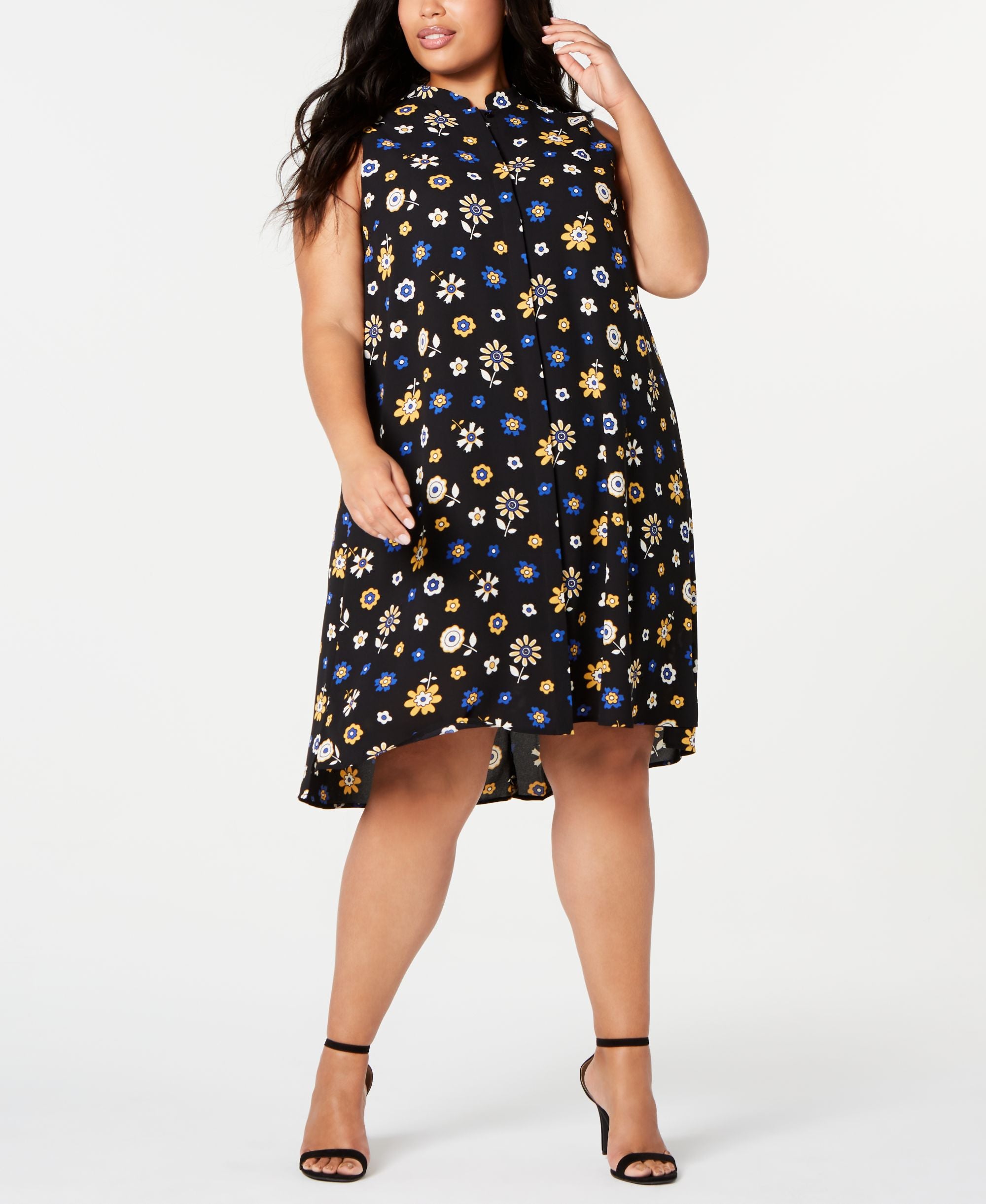 Anne Klein Plus Size Printed Trapeze Dress