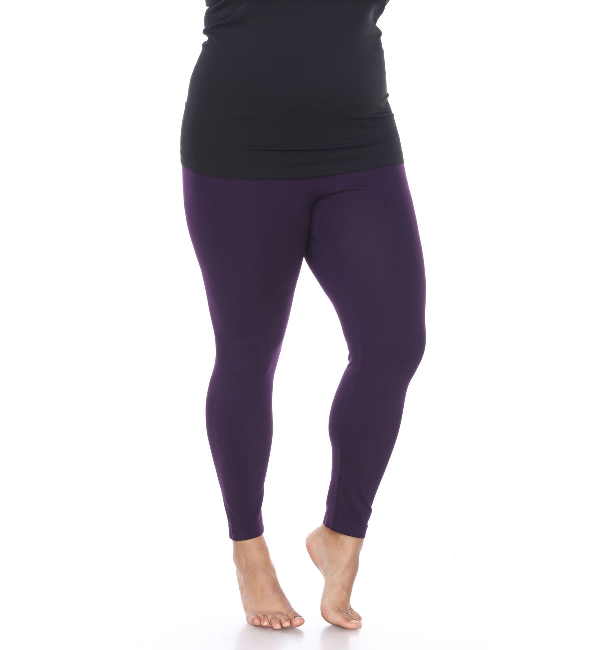 Women's Plus Size Super-Stretch Solid Leggings