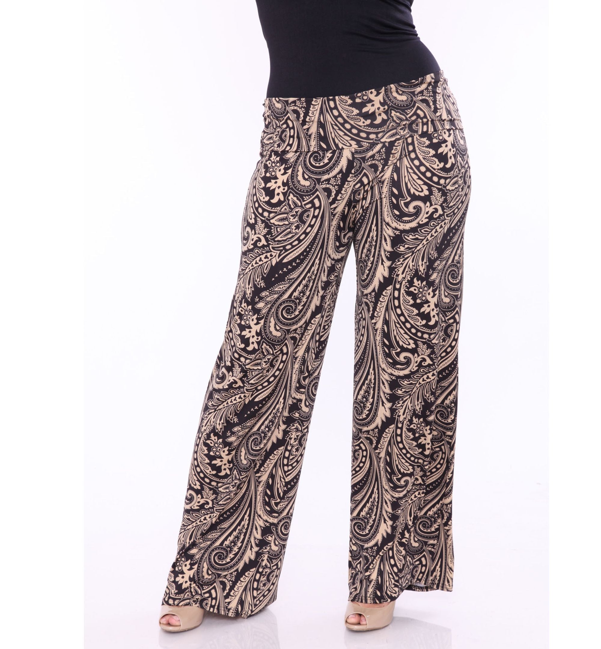 Plus Size Printed Palazzo Pants