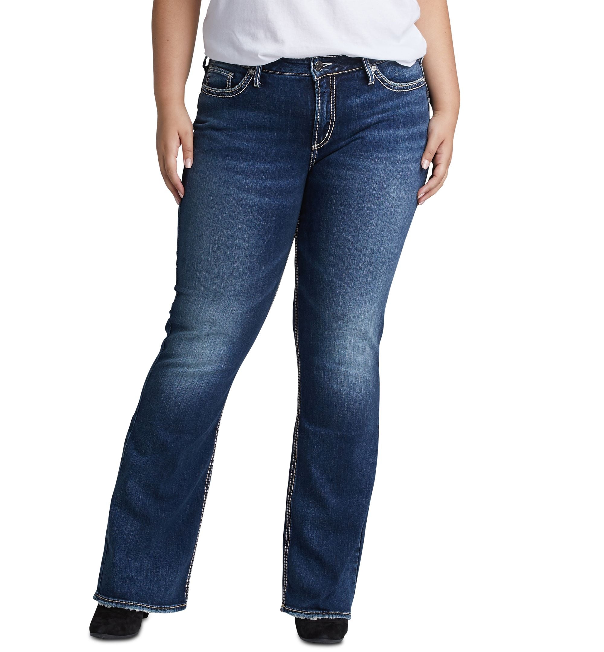 Silver Jeans Co. Plus Size Suki Slim Fit Bootcut Jeans
