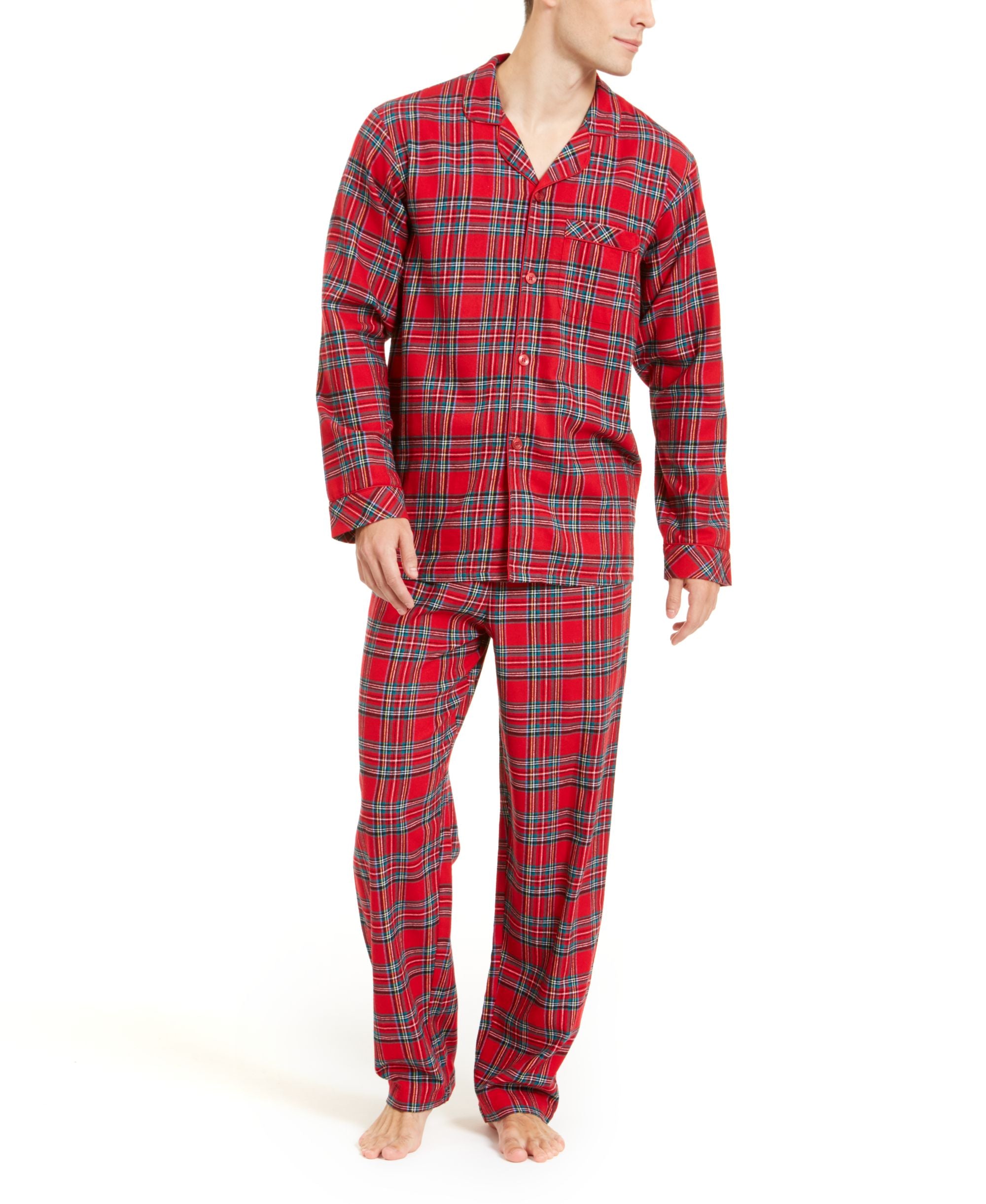 Matching Mens Brinkley Plaid Family Pajama Set