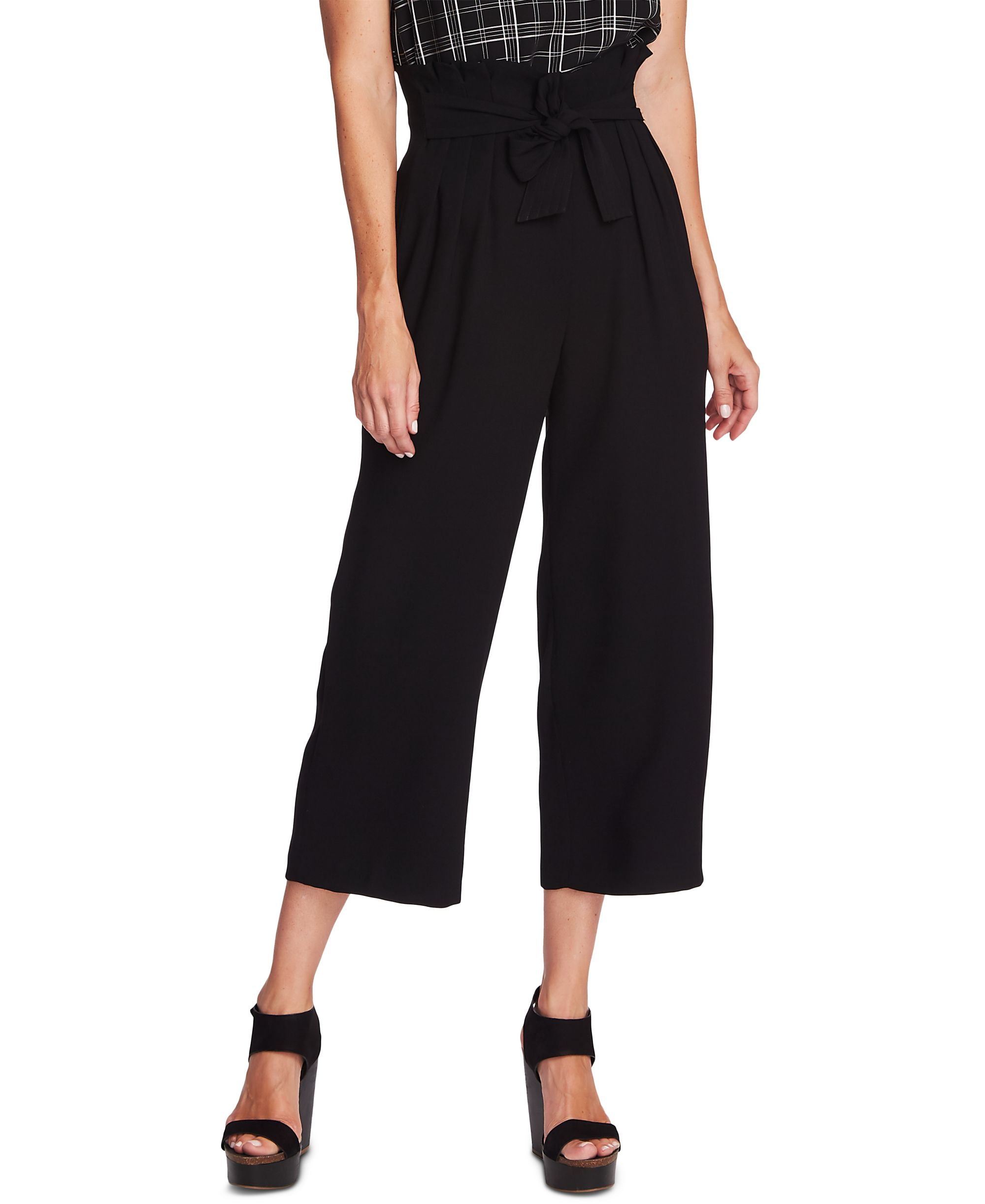 Flared Paperbag Pants