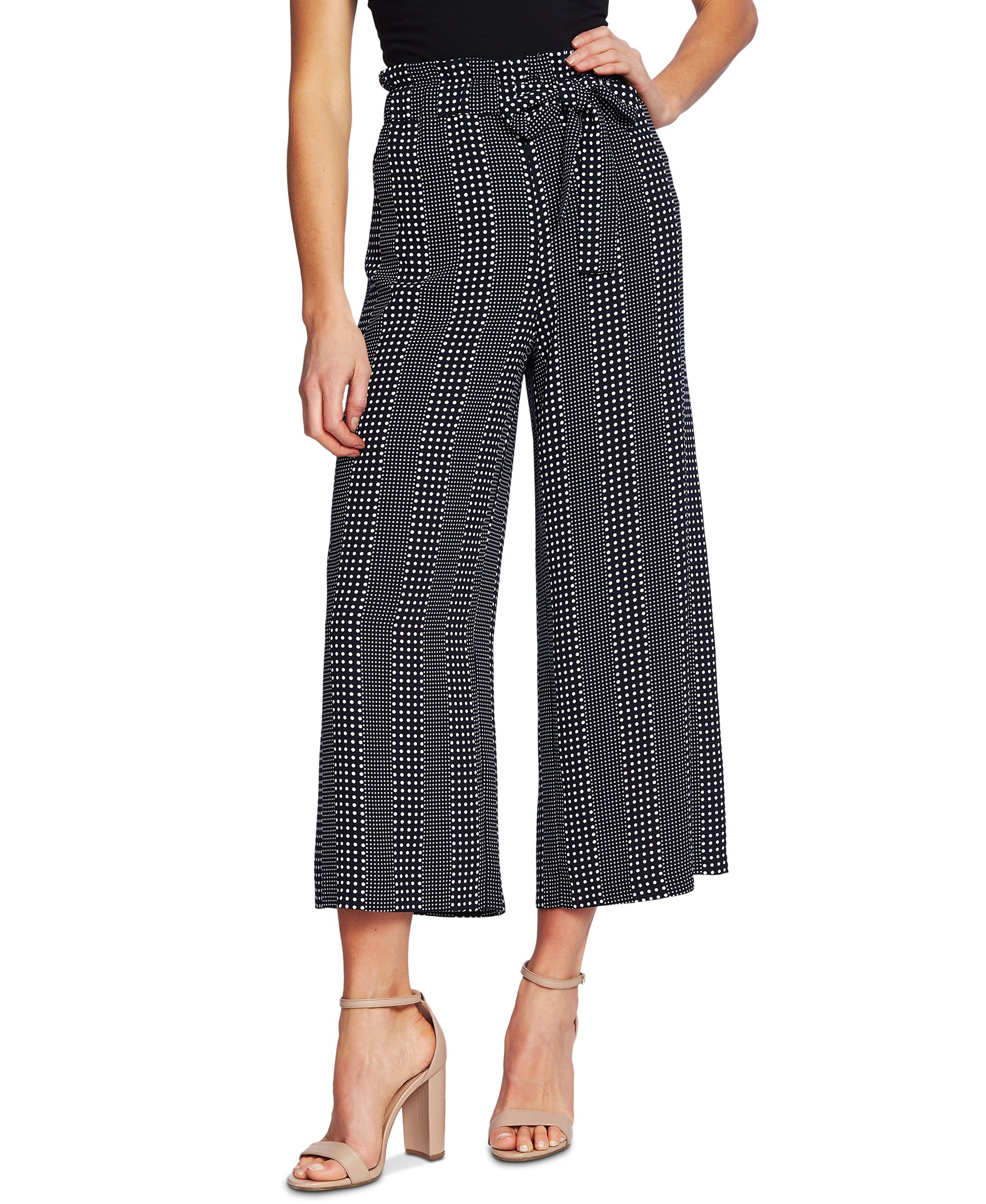 Cece Dot Striped Ankle Pants