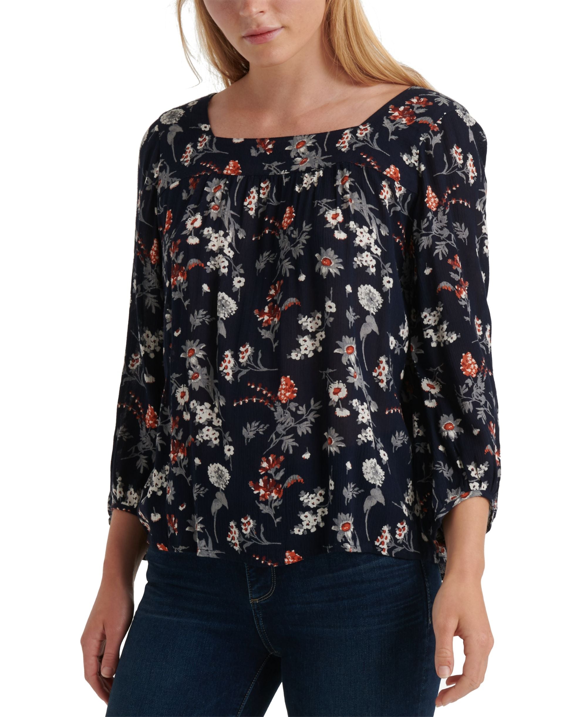 Lucky Brand Floral Print Top