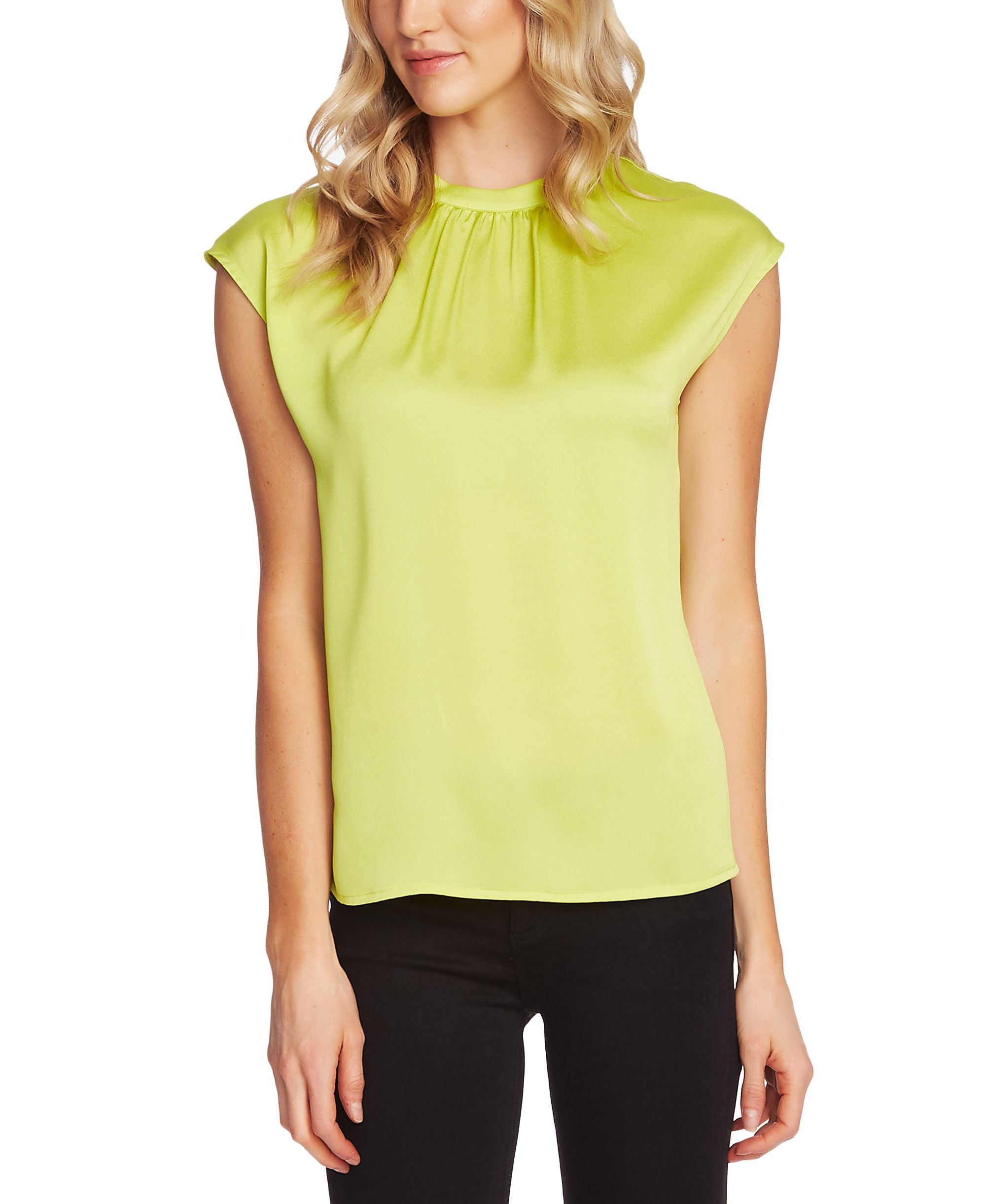 Vince Camuto Cap Sleeve Satin Top