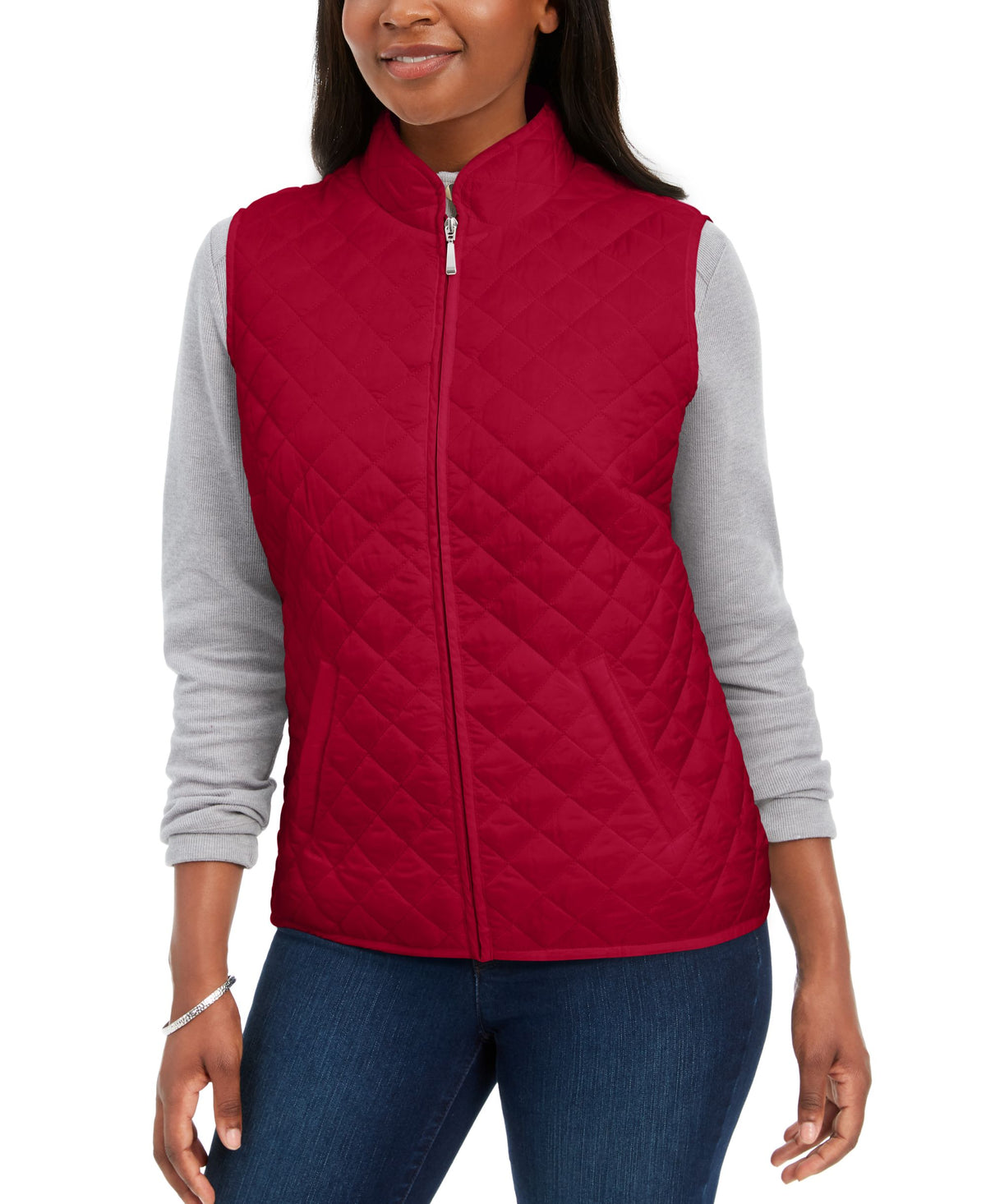 Solid Puffer Vest