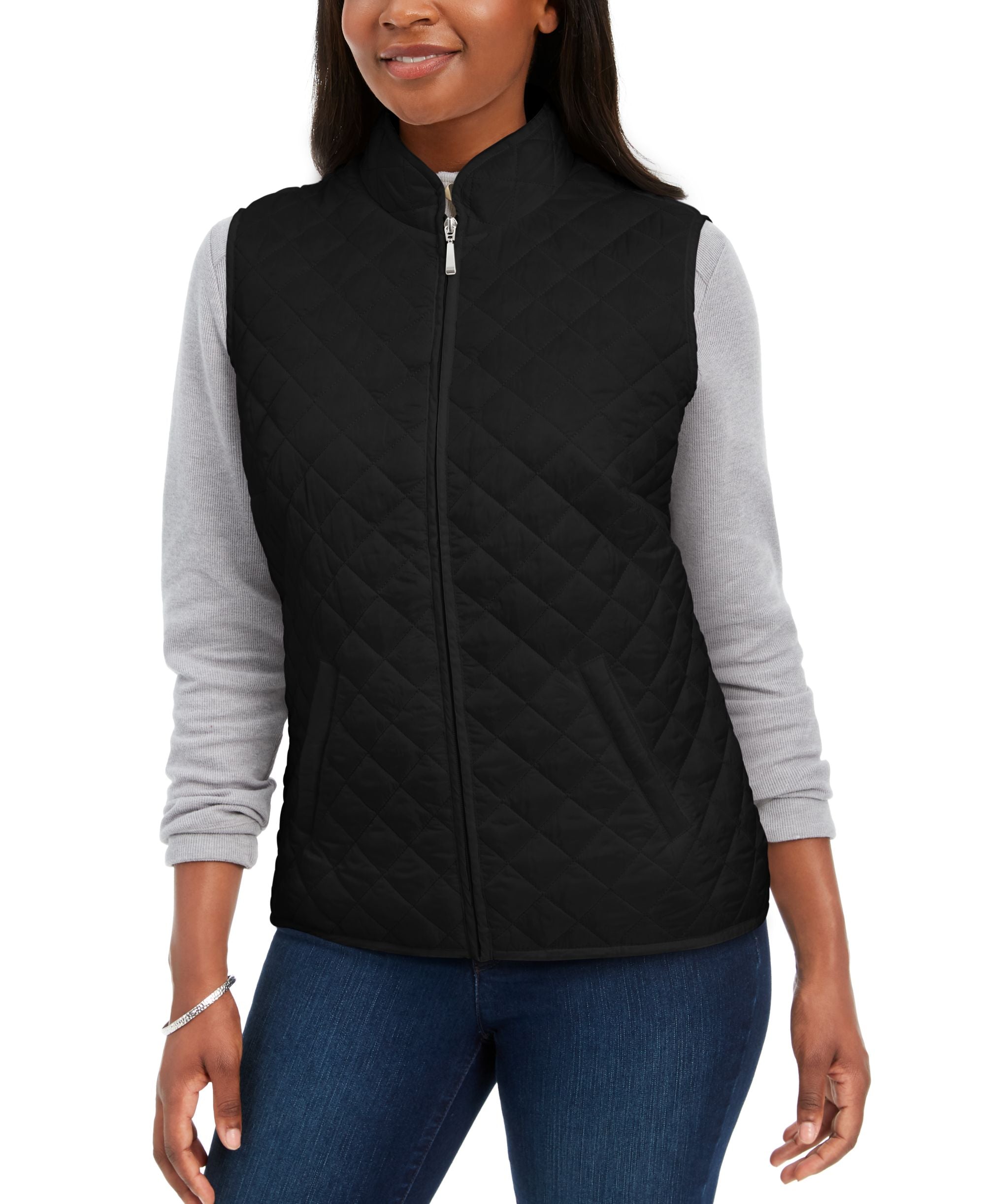 Solid Puffer Vest