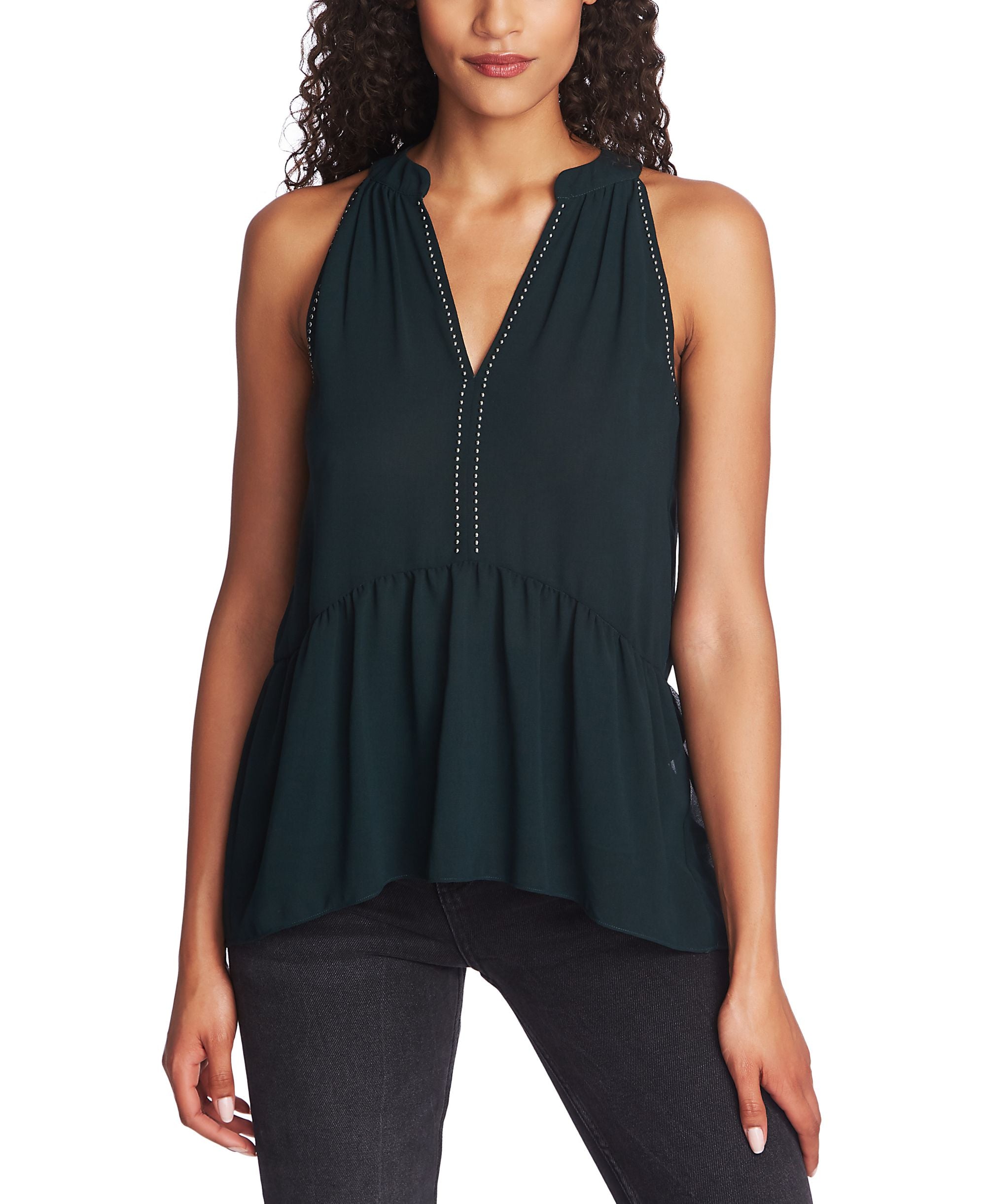 1.State Studded Halter Neck Top