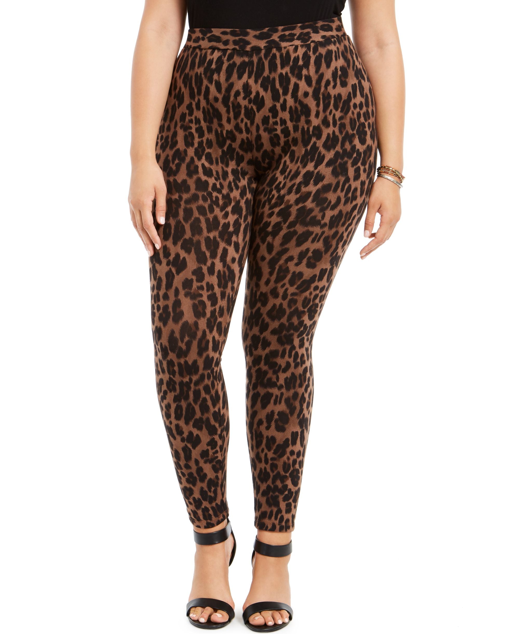 Style & Co Plus Size Basic Printed Leggings