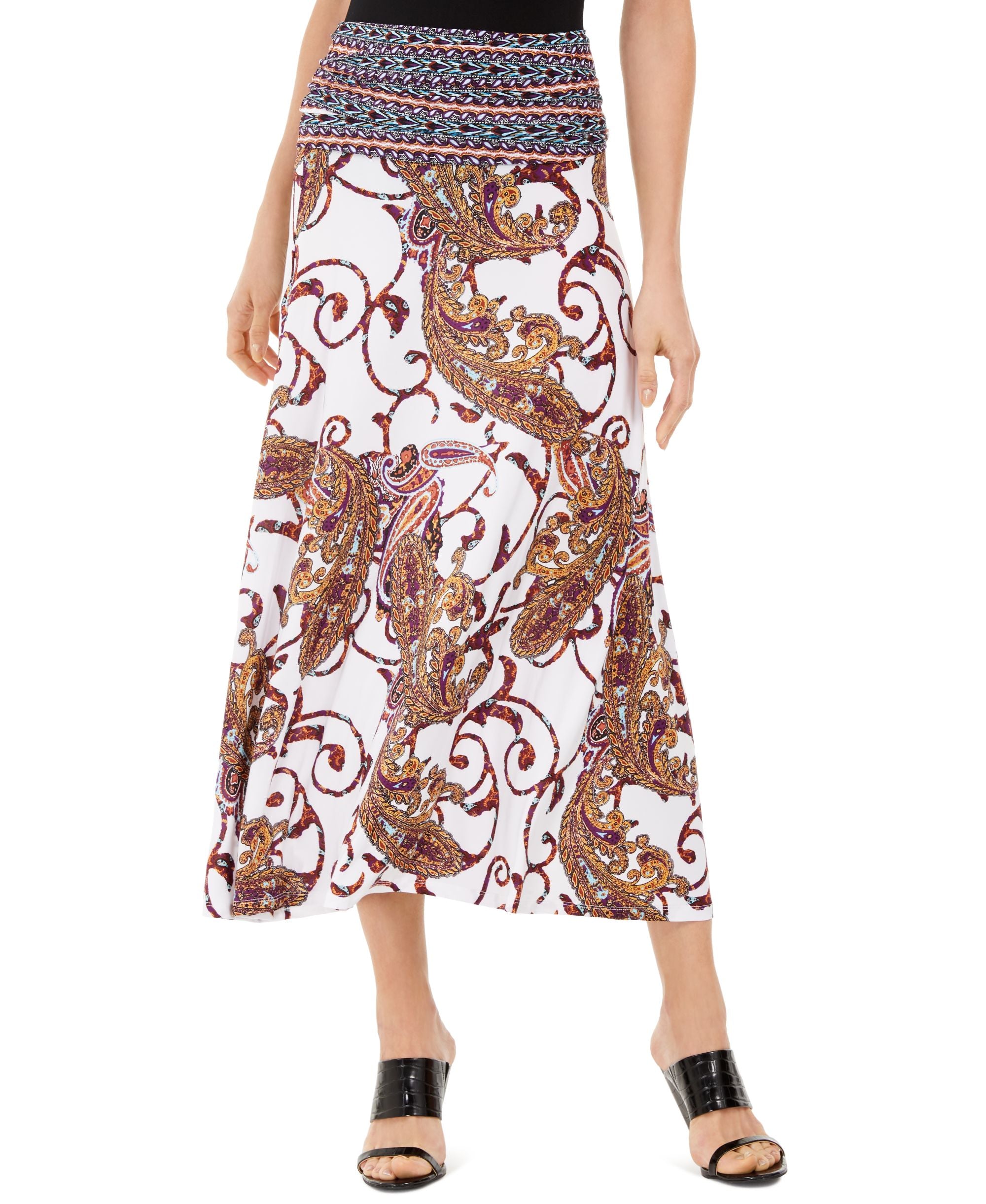 Printed Convertible Maxi Skirt
