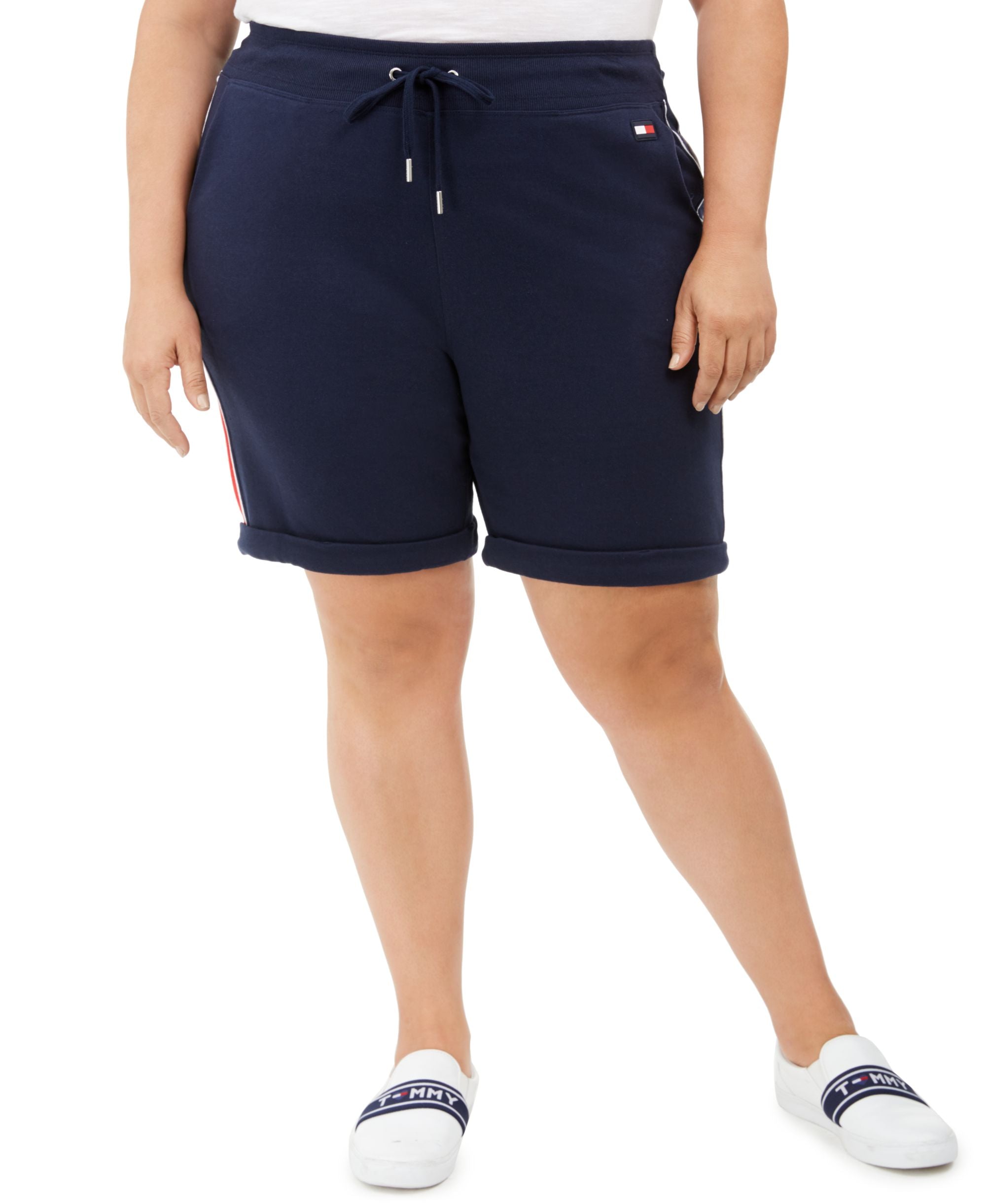 Tommy Hilfiger Sport Plus Size Cotton Cuffed Shorts