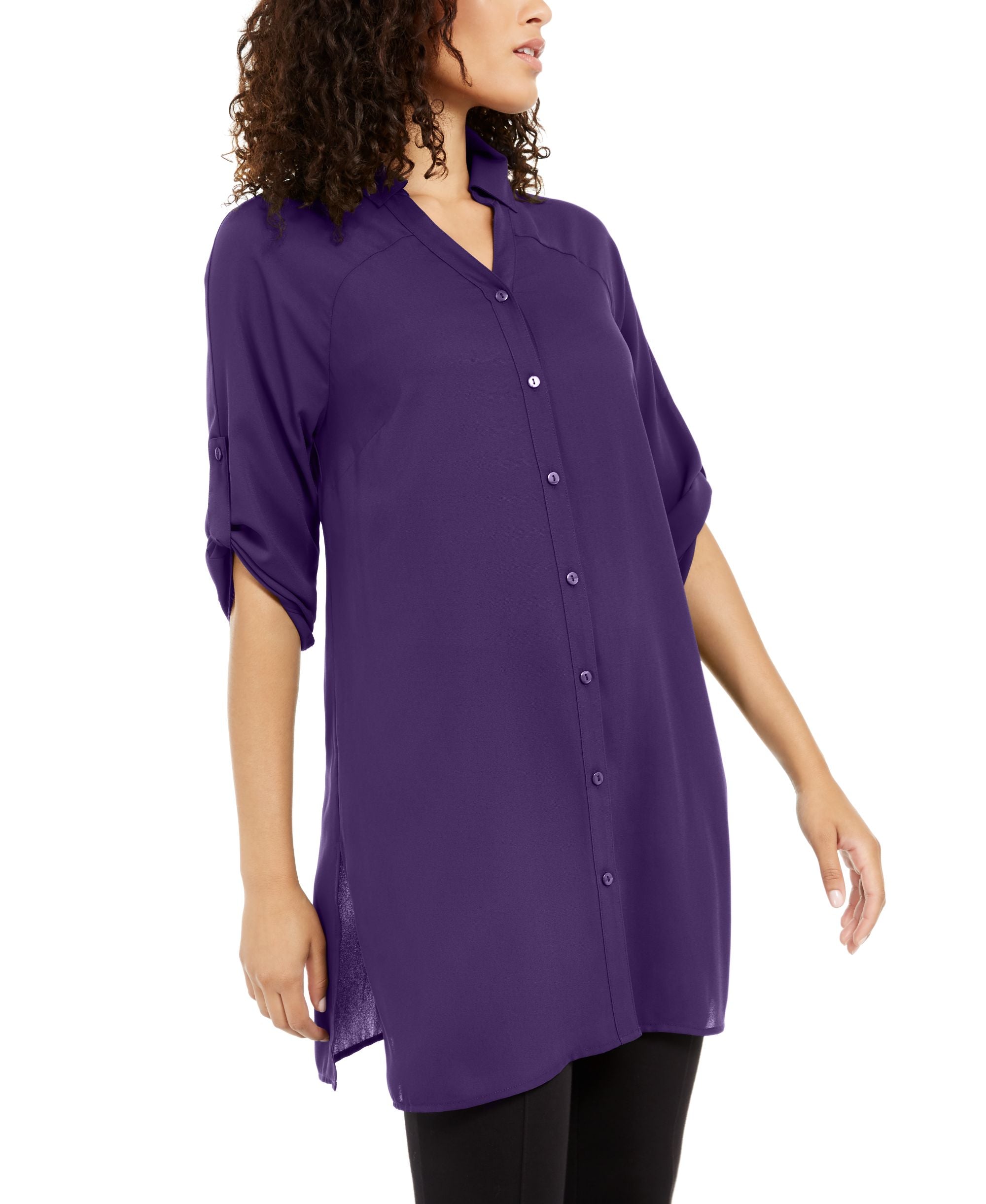 Roll-Tab Tunic Shirt