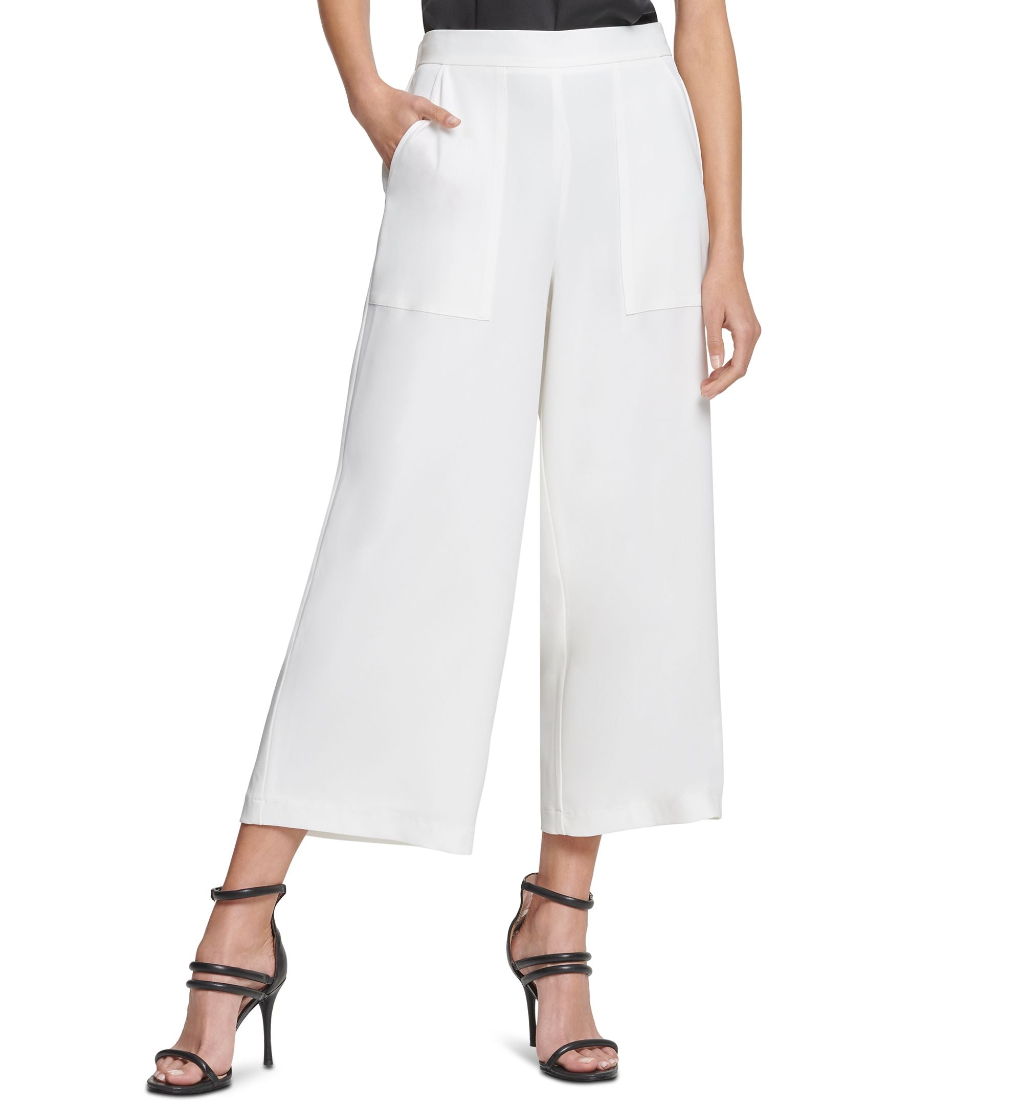 DKNY Striped Wide Leg Pants