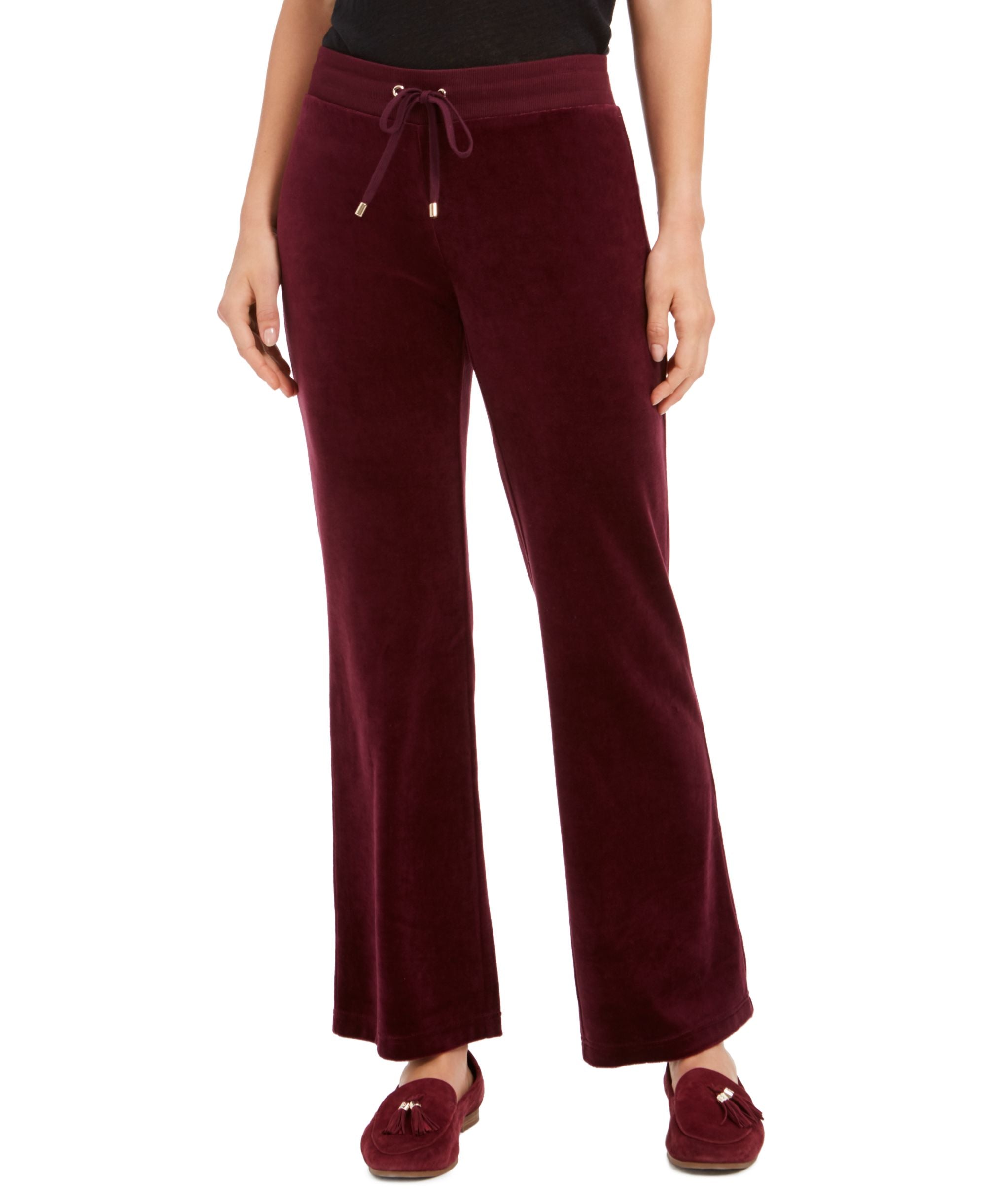 Charter Club Velour Pull On Pants