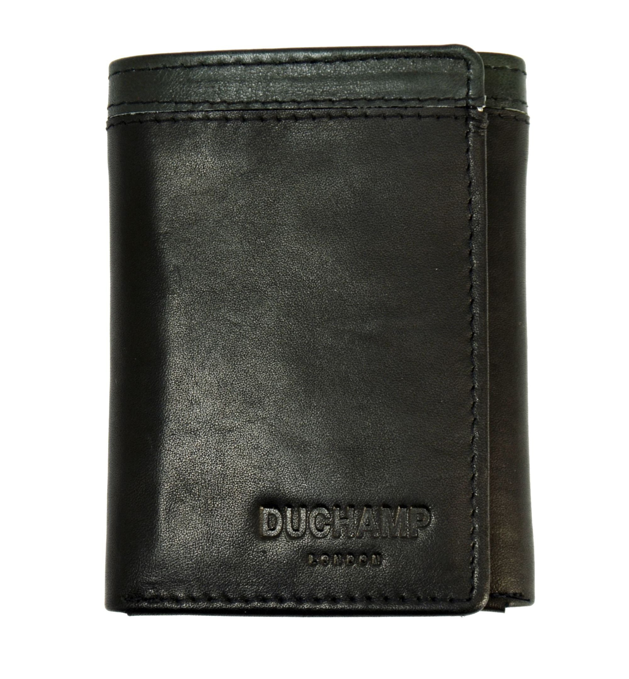 Duchamp London Mens Rfid Genuine Leather Tri Fold Wallet