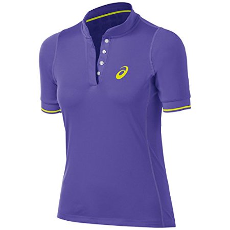 ASICS Women's Break Polo Short Sleeve Top, Violet Purple, X-Small