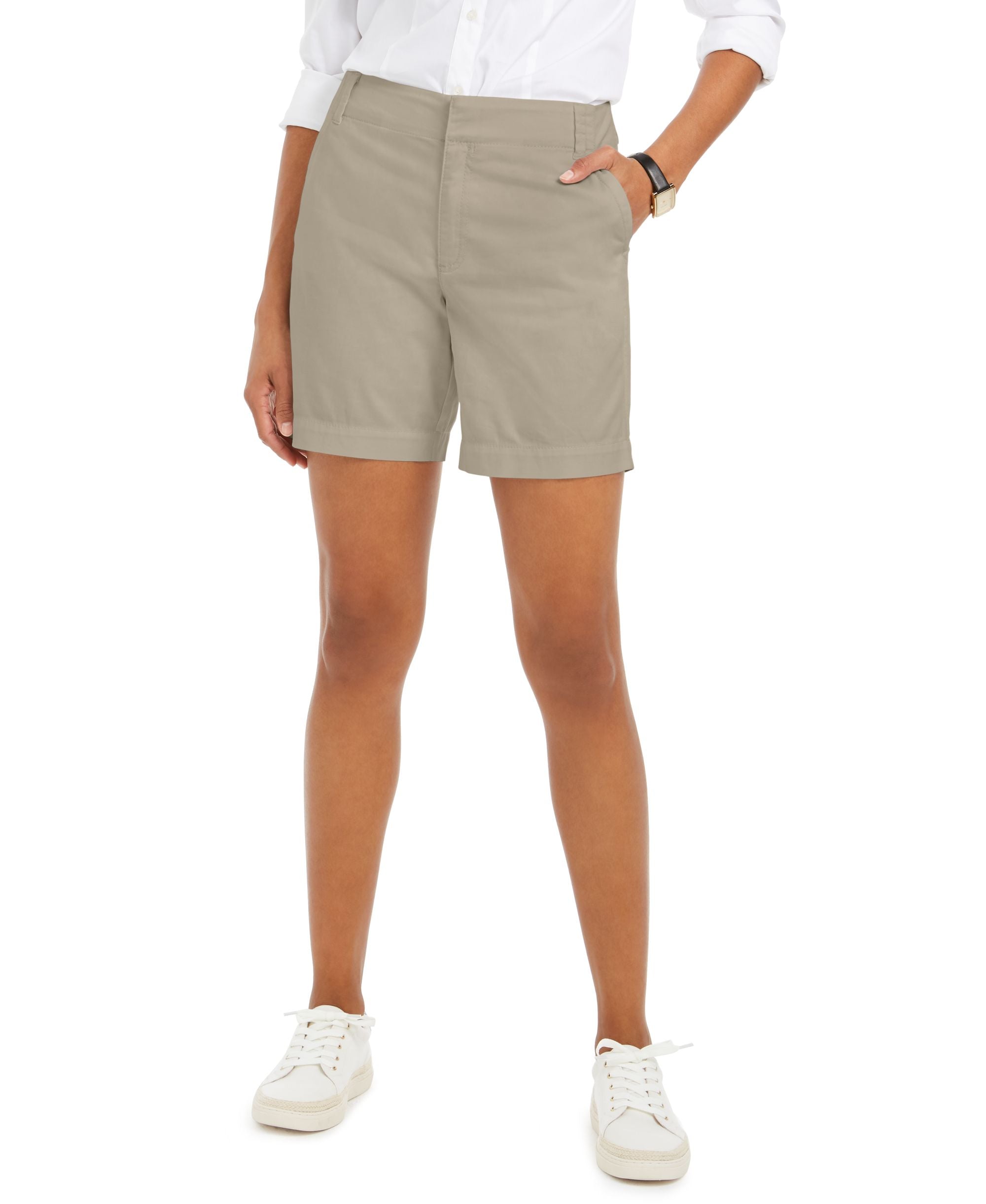Charter Club Twill Casual Shorts