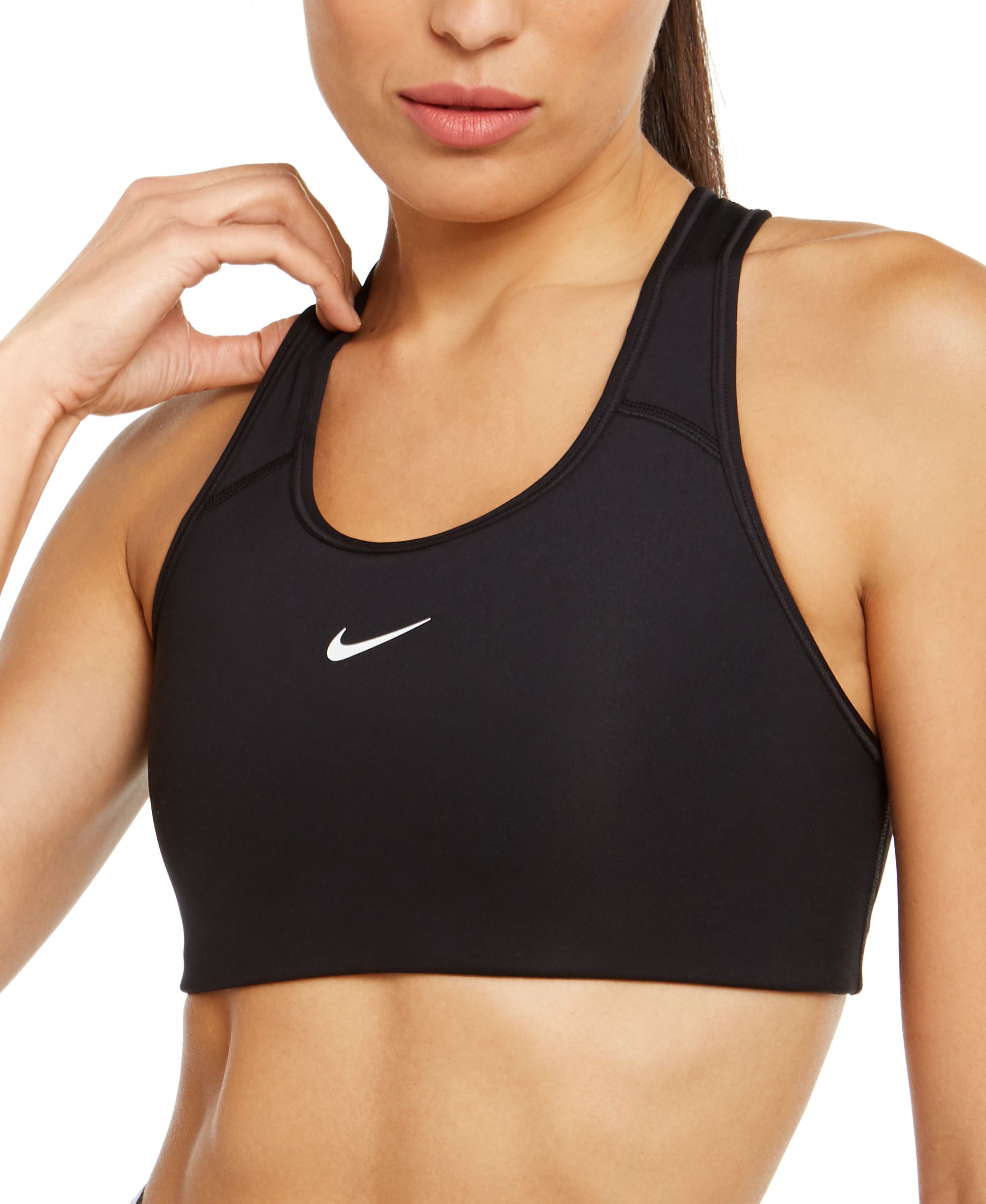 Nike Swoosh Dri-FIT Racerback 1 Piece Pad Medium Impact Sports Bra