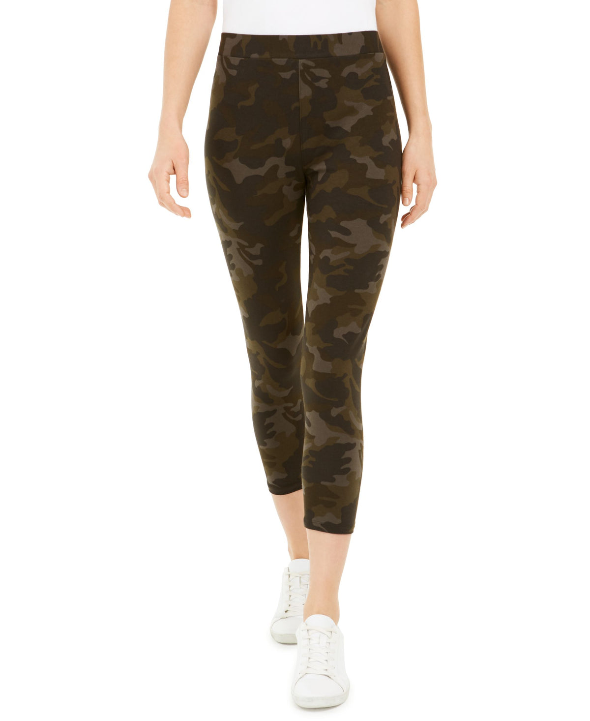 Style & Co Petite Camo Print Capri Leggings