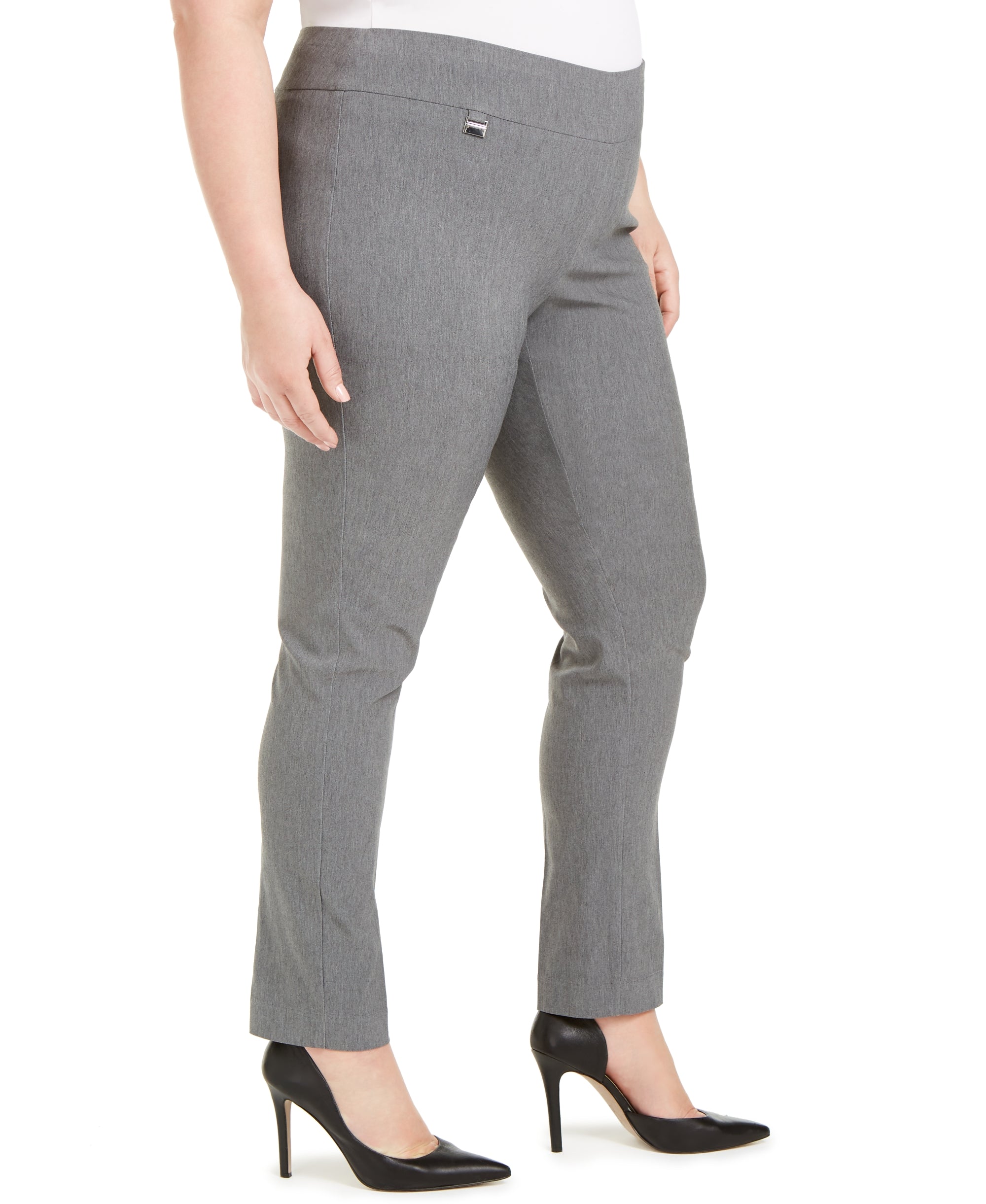 Plus Size Tummy-Control Pull-On Skinny Pants