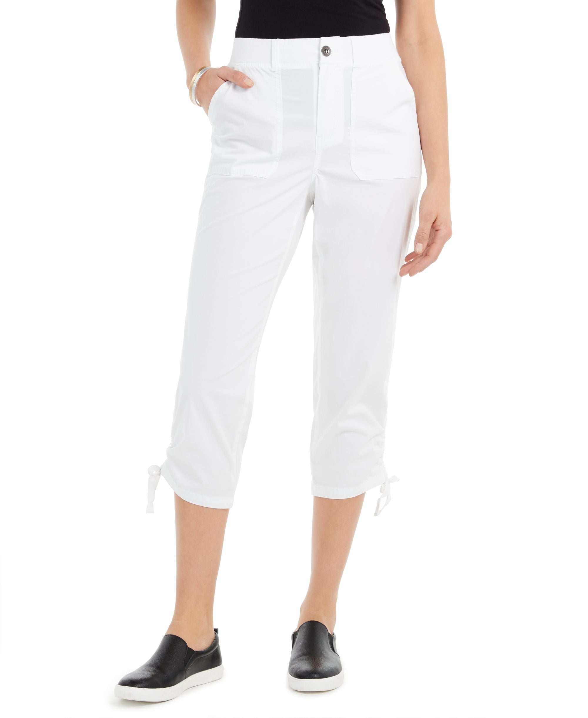 Style & Co Tie Hem Capri Pants
