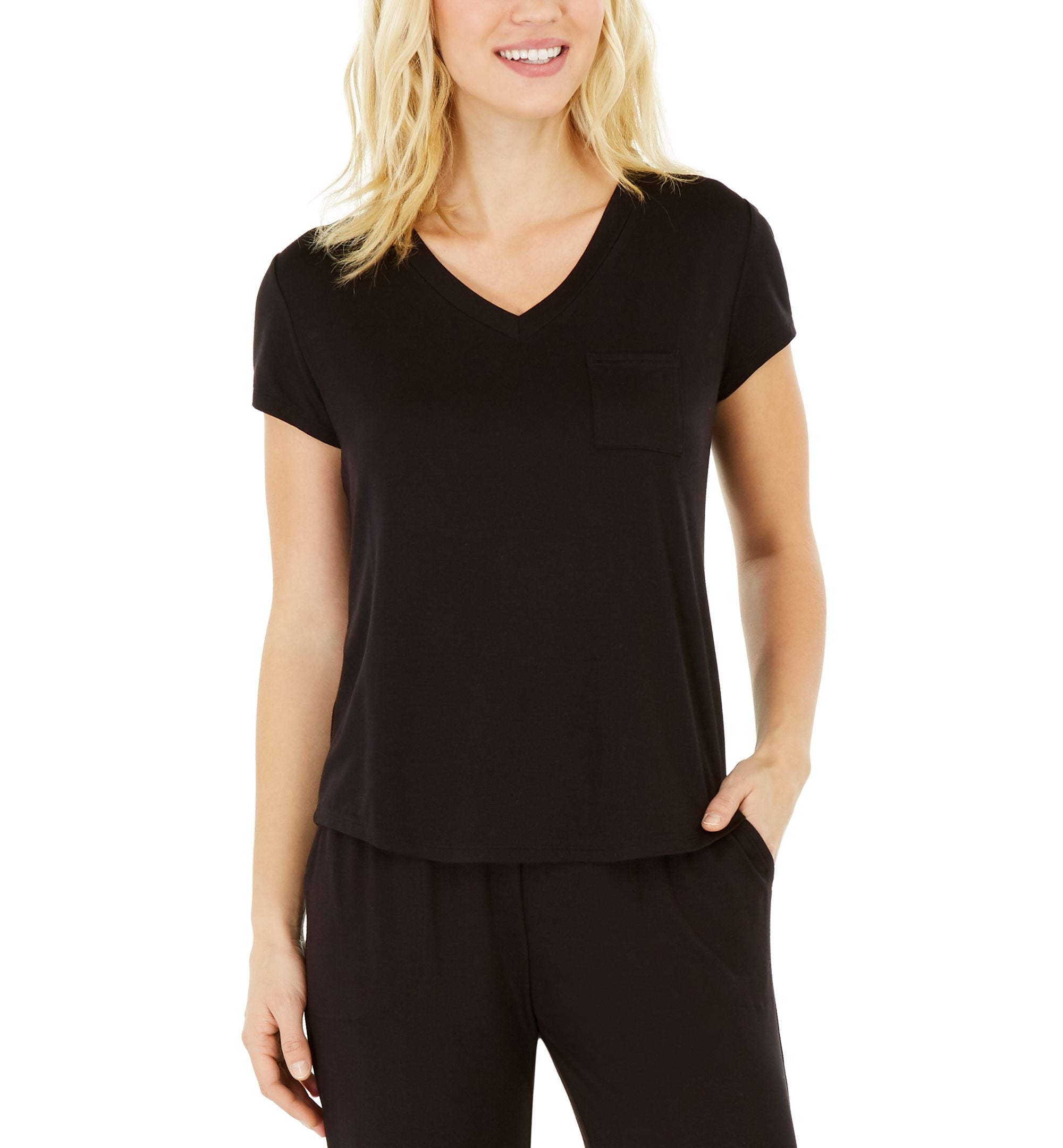 Alfani Essentials Ultra Soft Knit Pajama Top