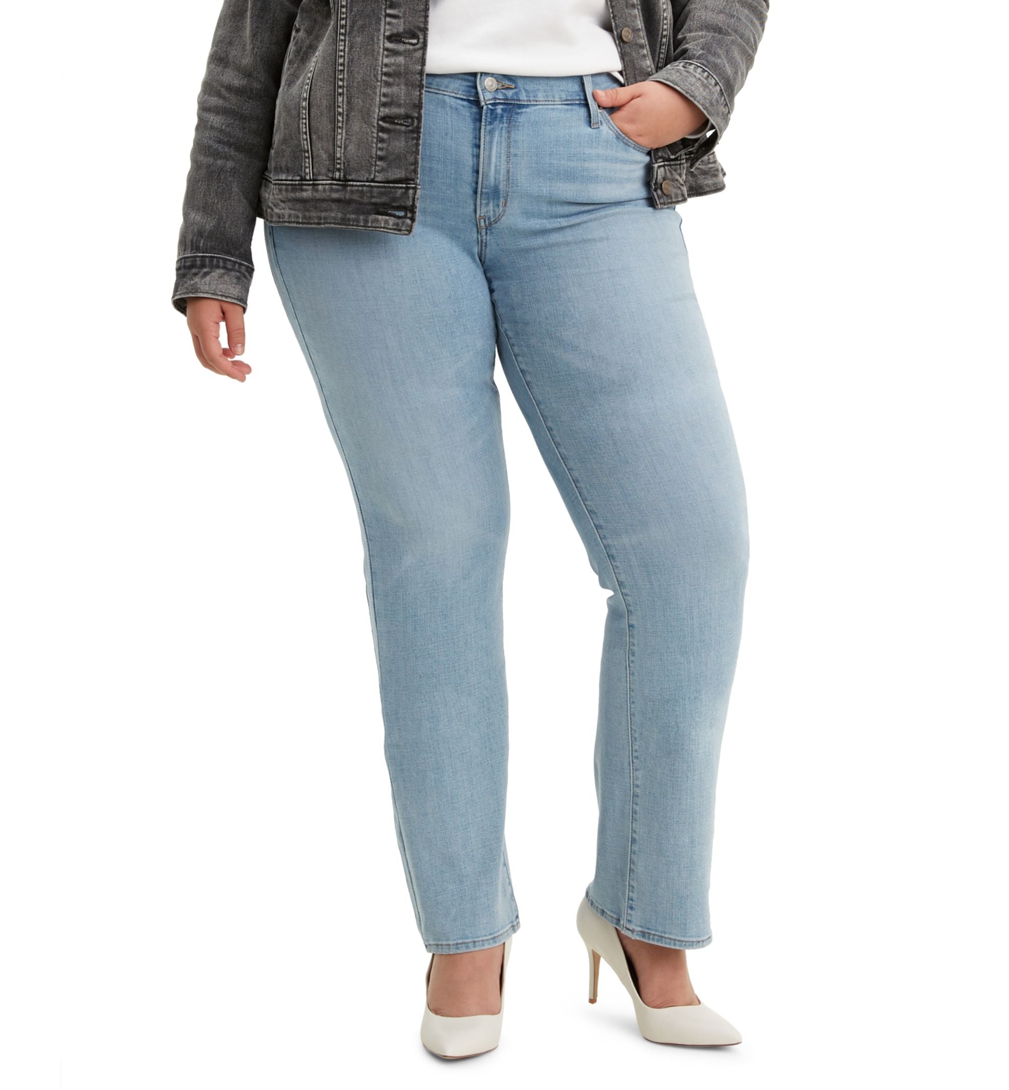 Trendy Plus Size Classic Straight Leg Jeans
