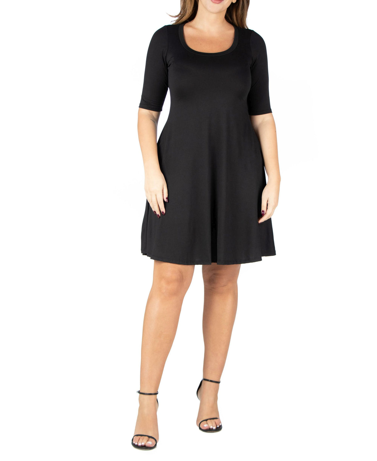 Plus Size Knee Length Dress