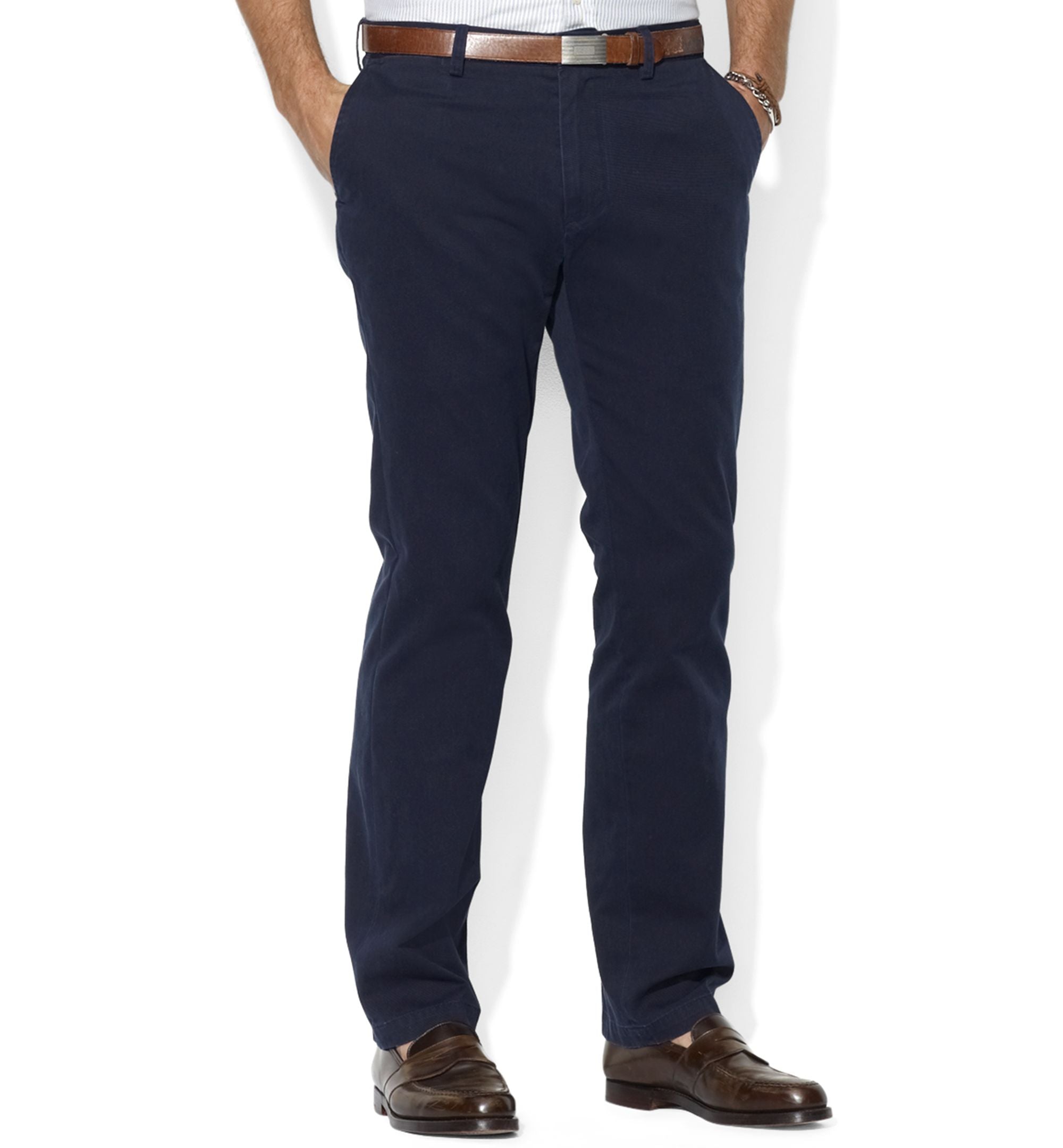 Polo Ralph Lauren Mens Core Pants Classic Fit Flat Front Chino Pants