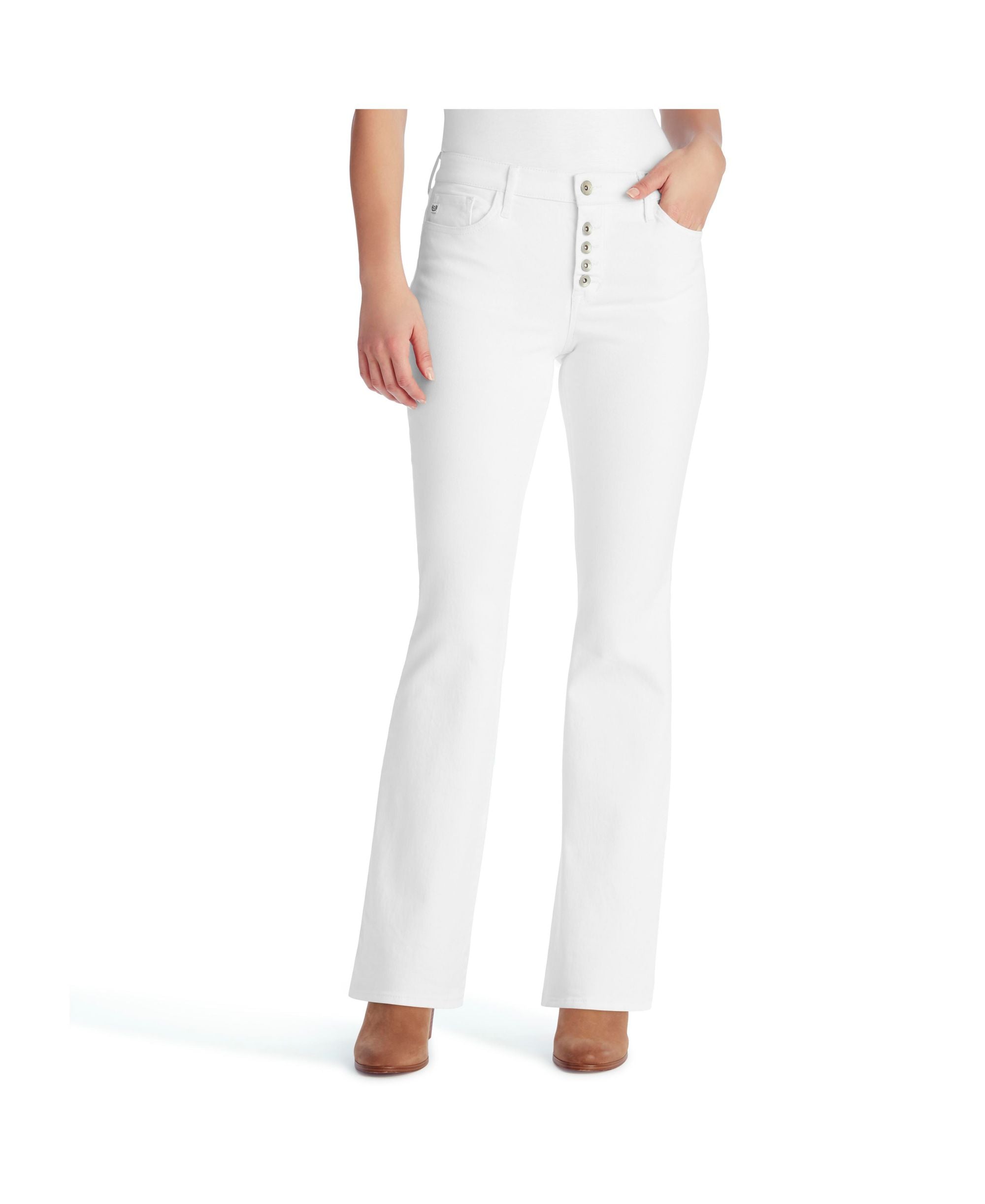 Chaps Womens Mid Rise Bootcut Jeans