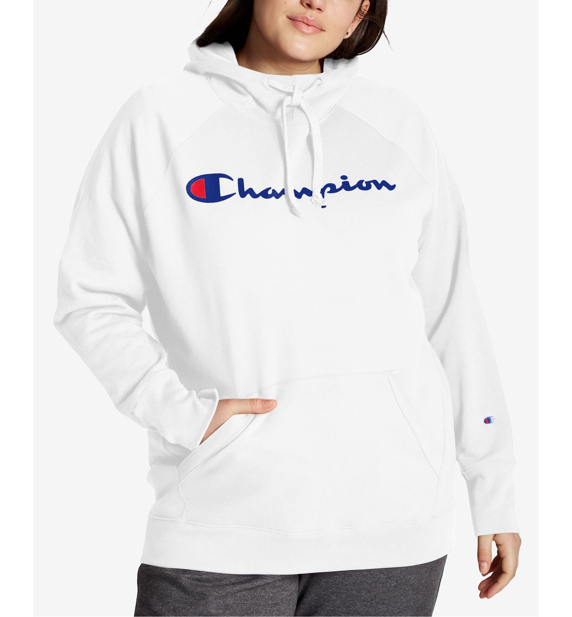 Champion Powerblend Plus Size Logo Hoodie