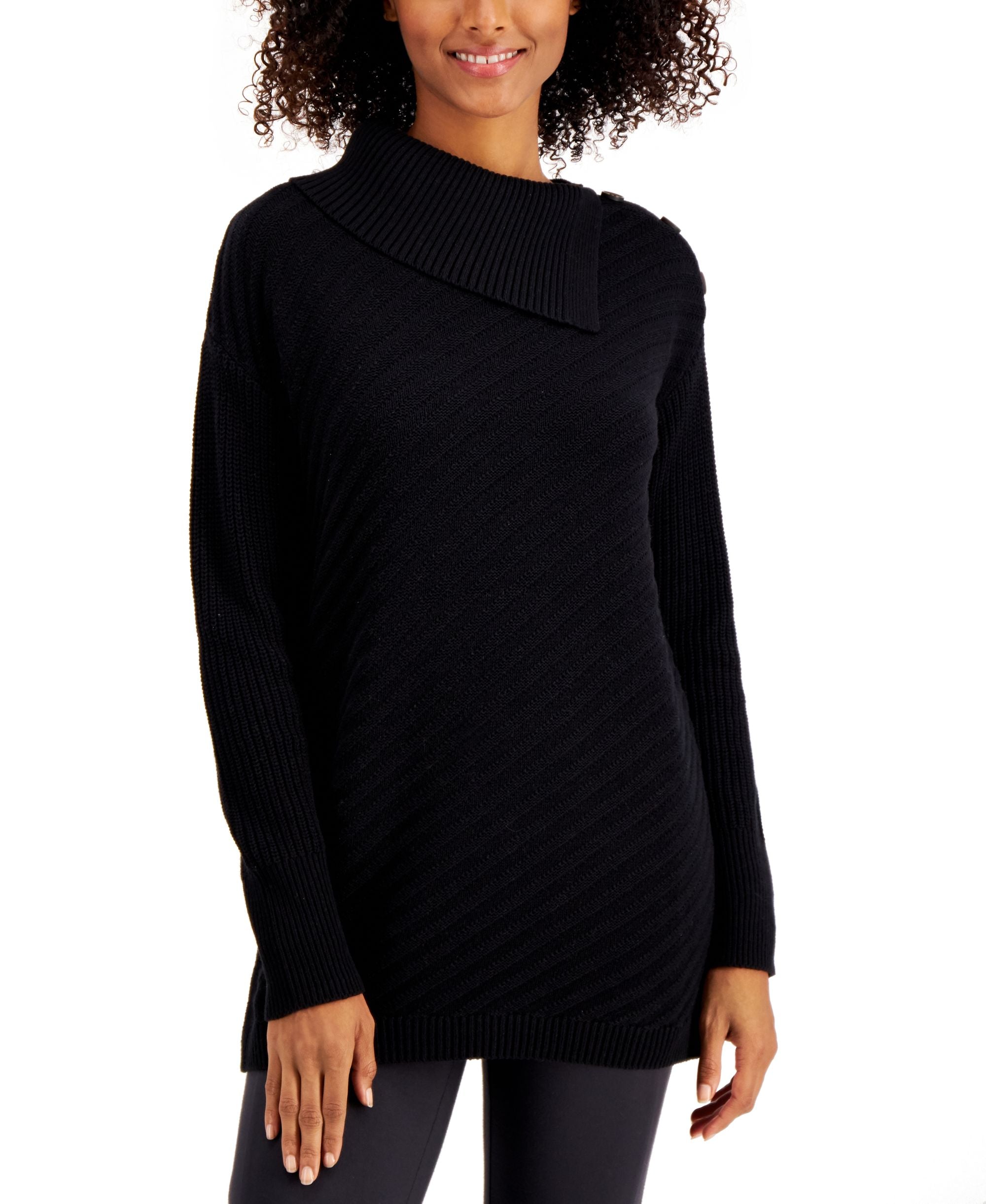 Style & Co Plus Size Envelope Neck Tunic Sweater